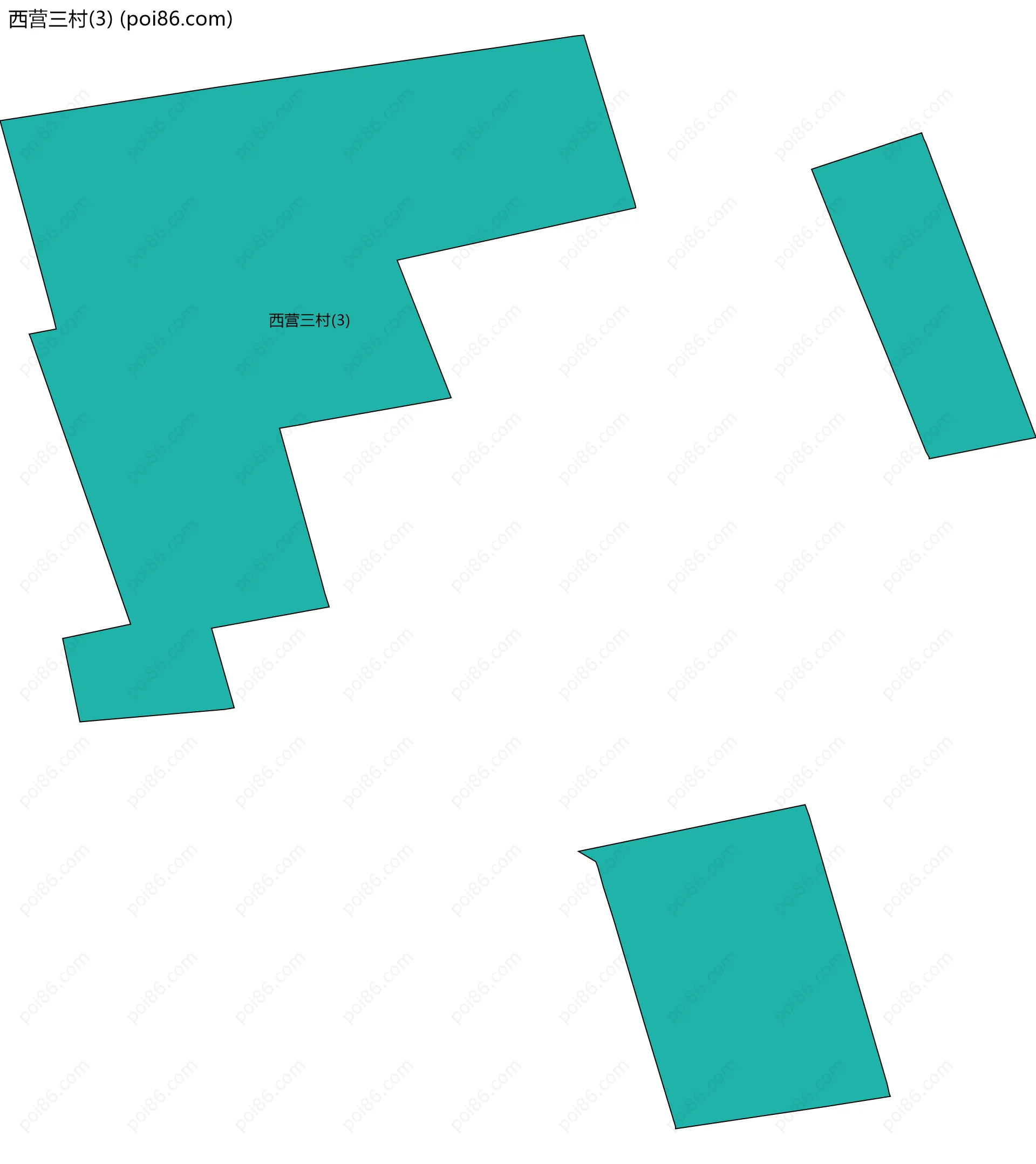 西营三村(3)边界地图