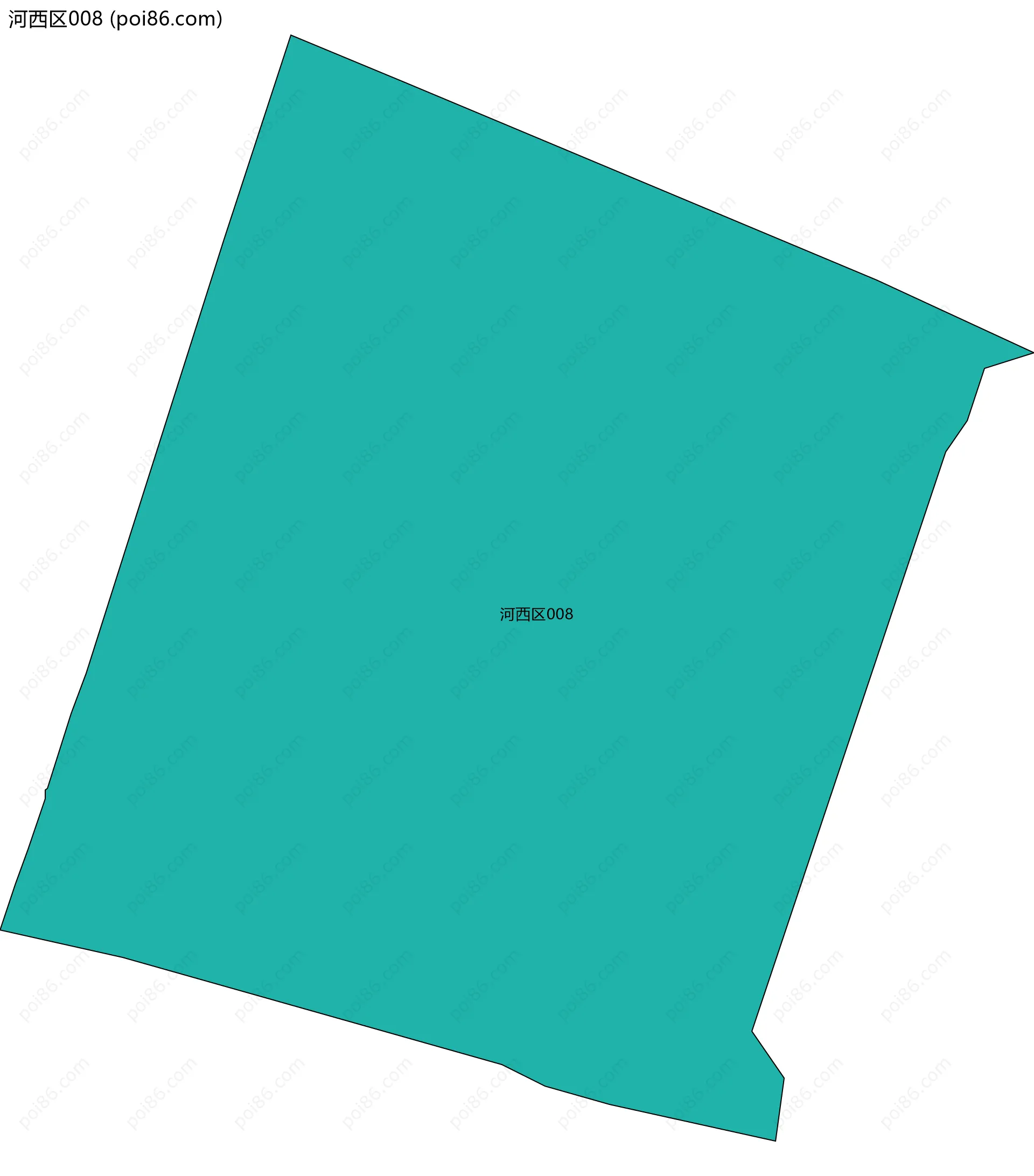 河西区008边界地图