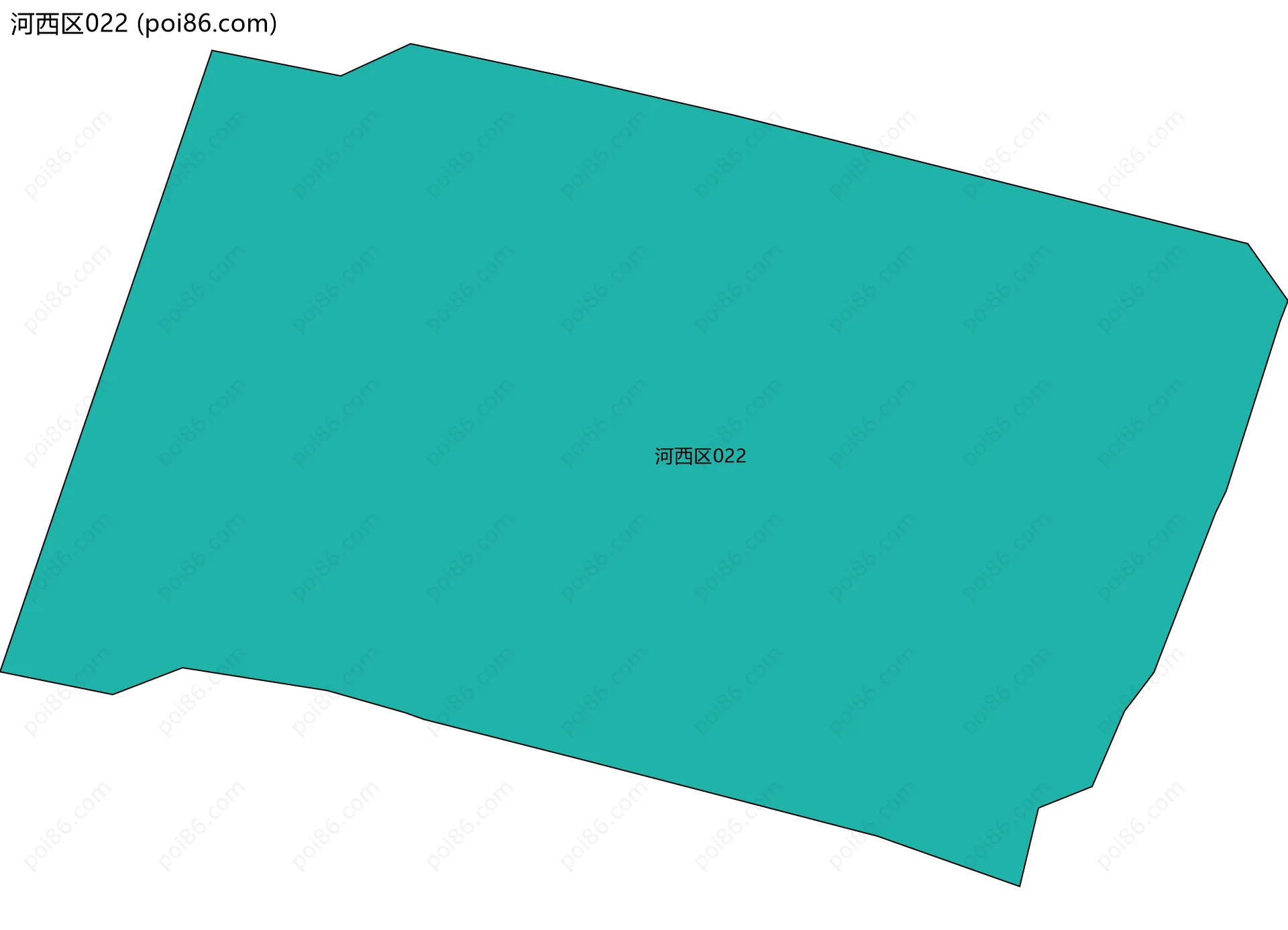 河西区022边界地图