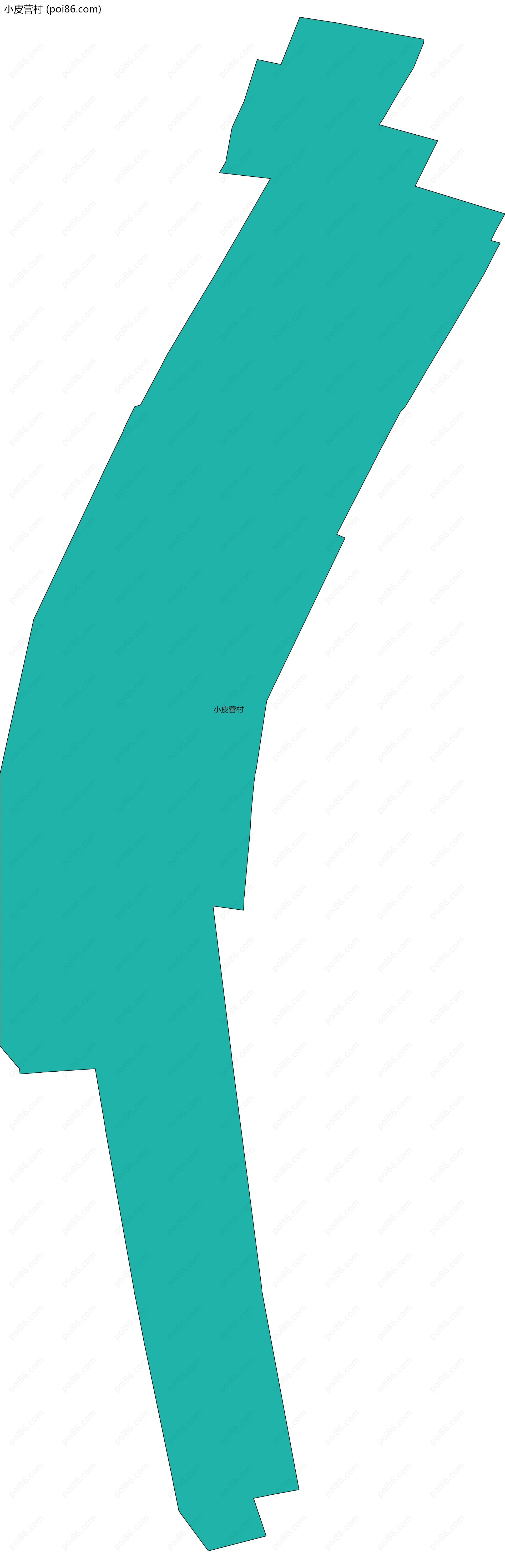 小皮营村边界地图