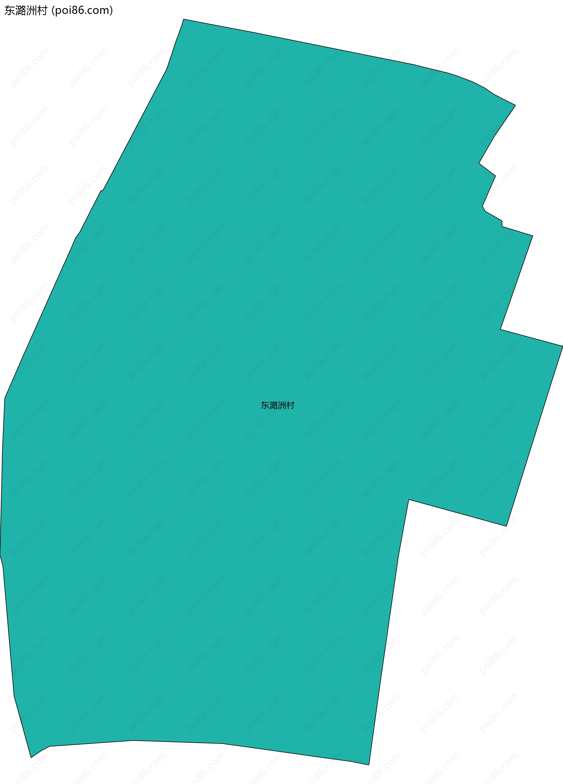 东潞洲村边界地图