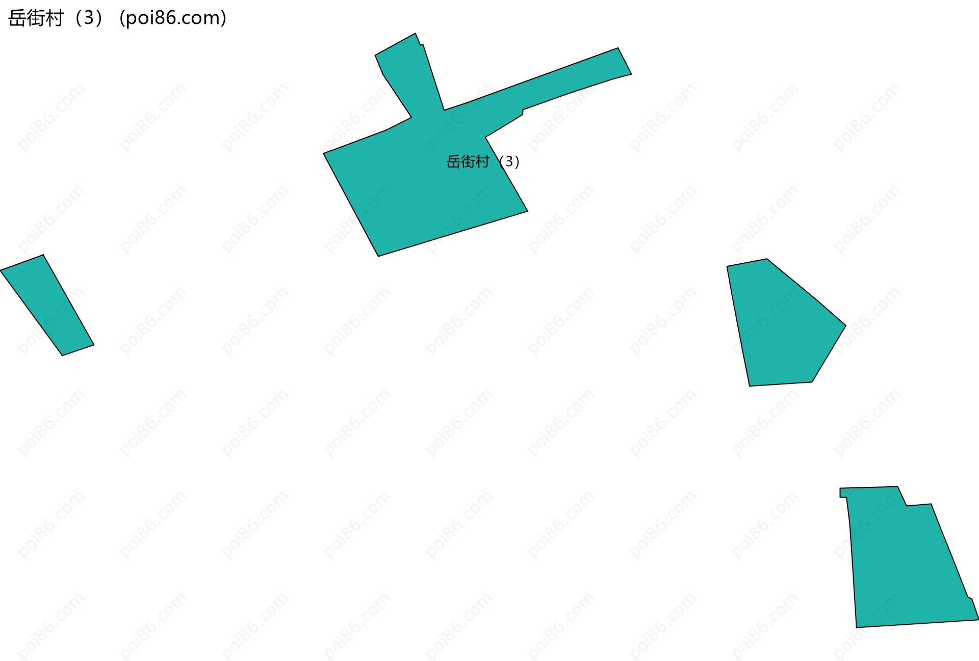 岳街村（3）边界地图