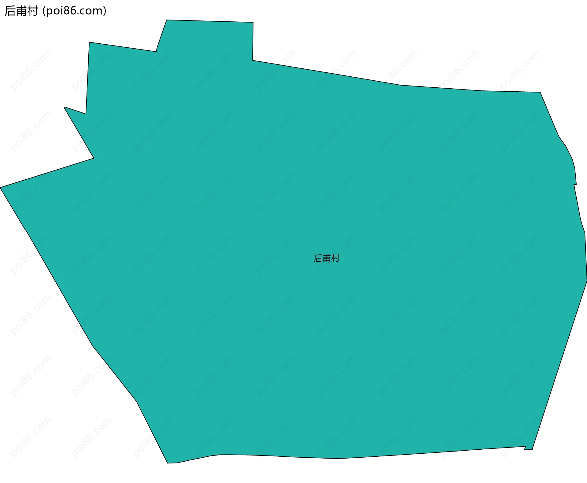 后甫村边界地图
