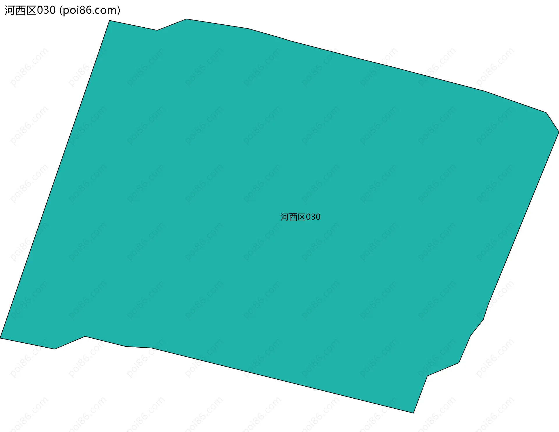 河西区030边界地图