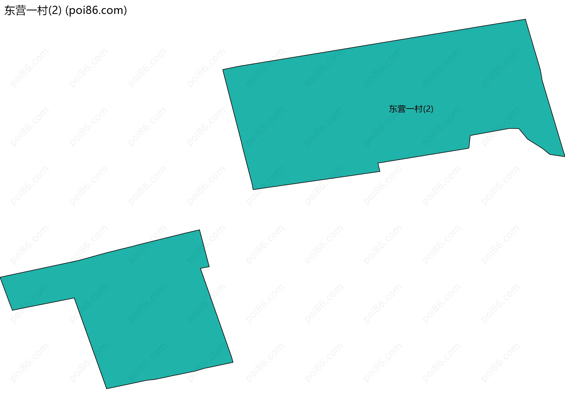 东营一村(2)边界地图