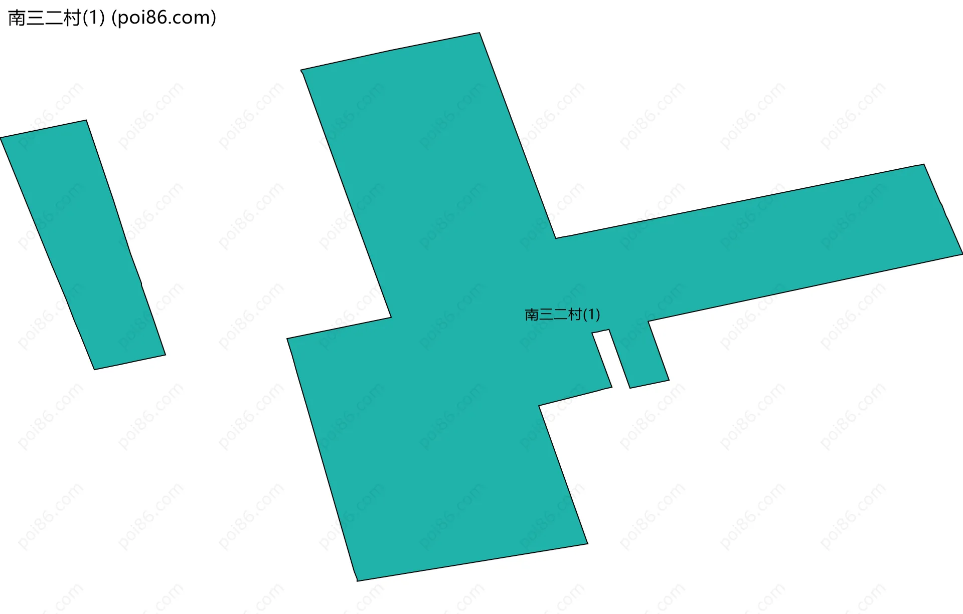 南三二村(1)边界地图