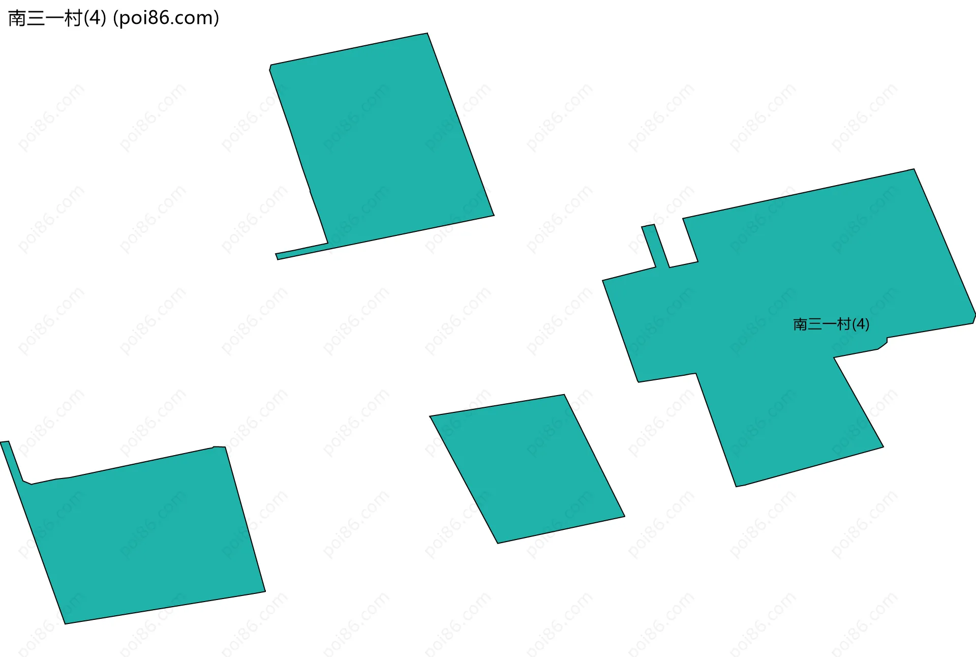 南三一村(4)边界地图