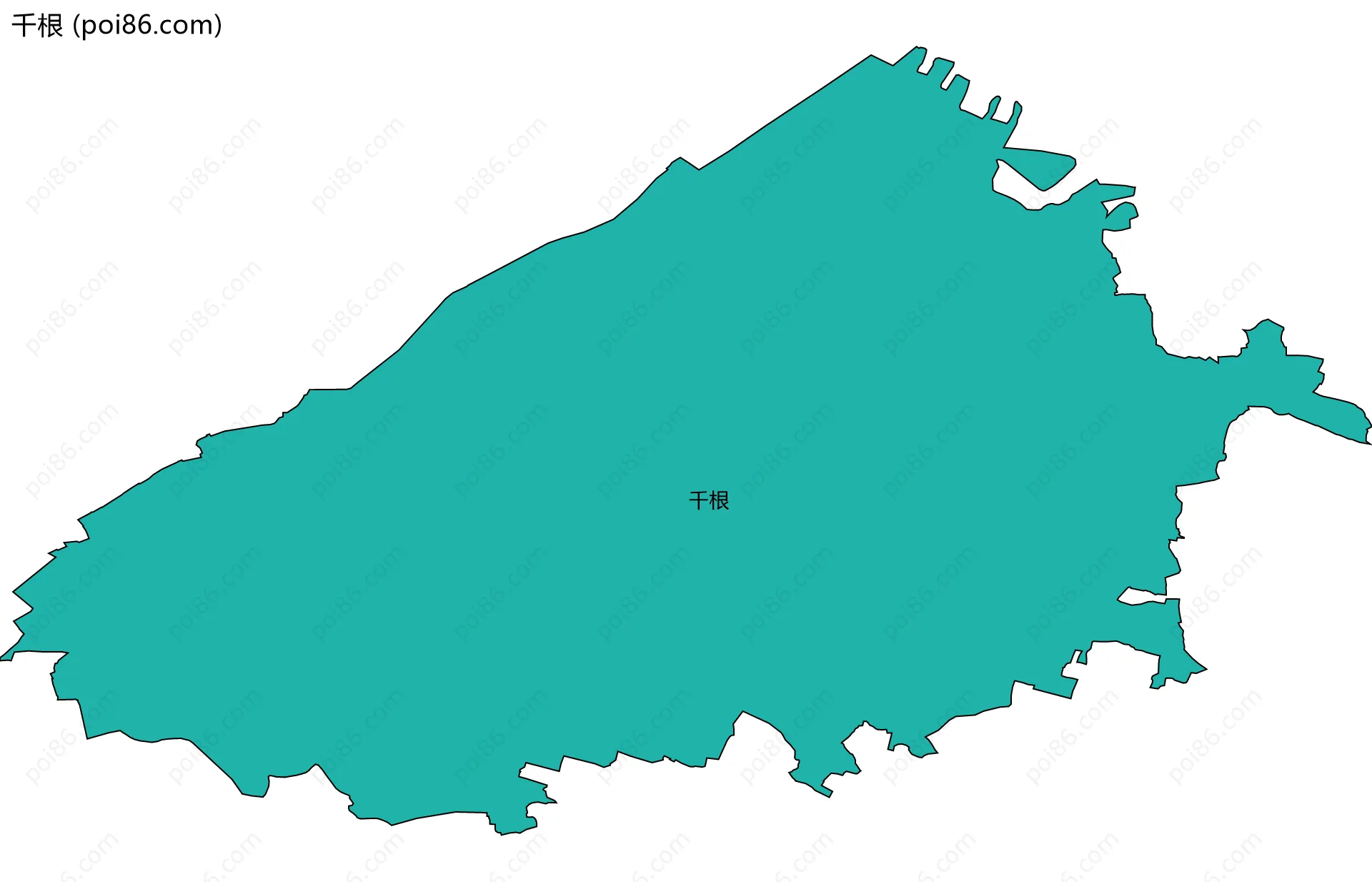 千根边界地图