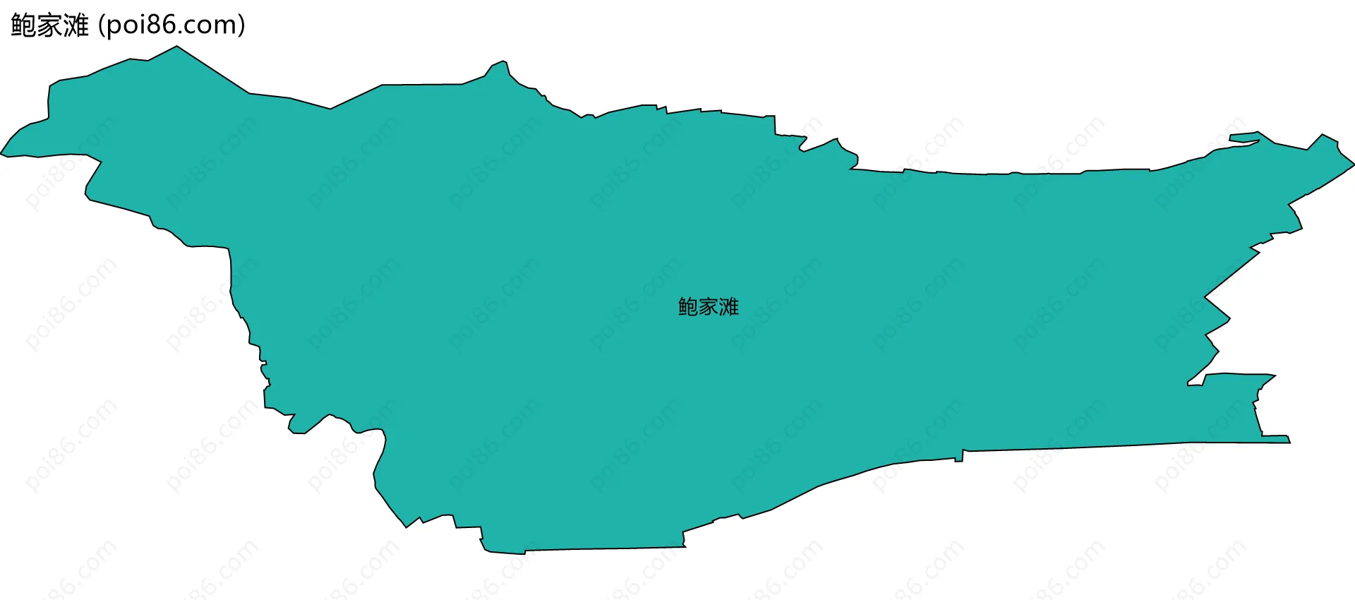 鲍家滩边界地图