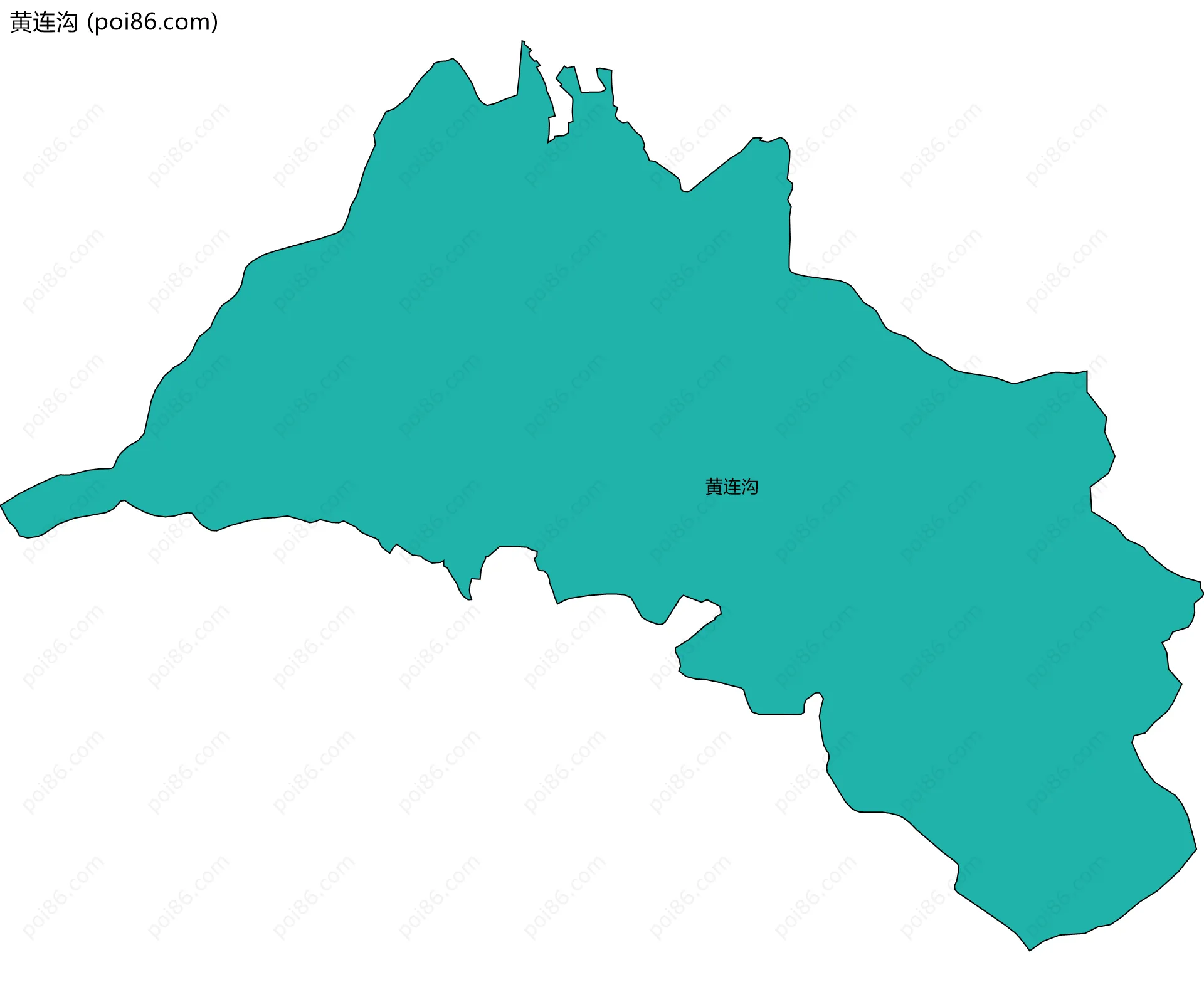 黄连沟边界地图