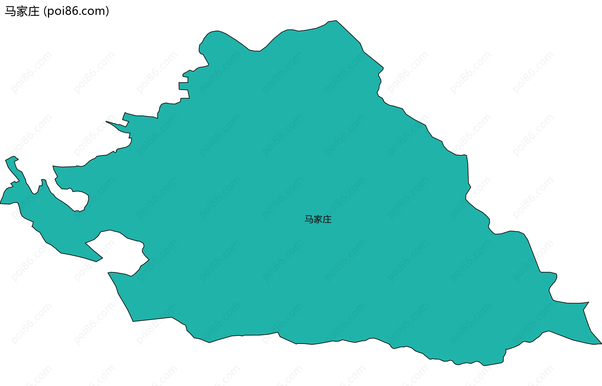 马家庄边界地图