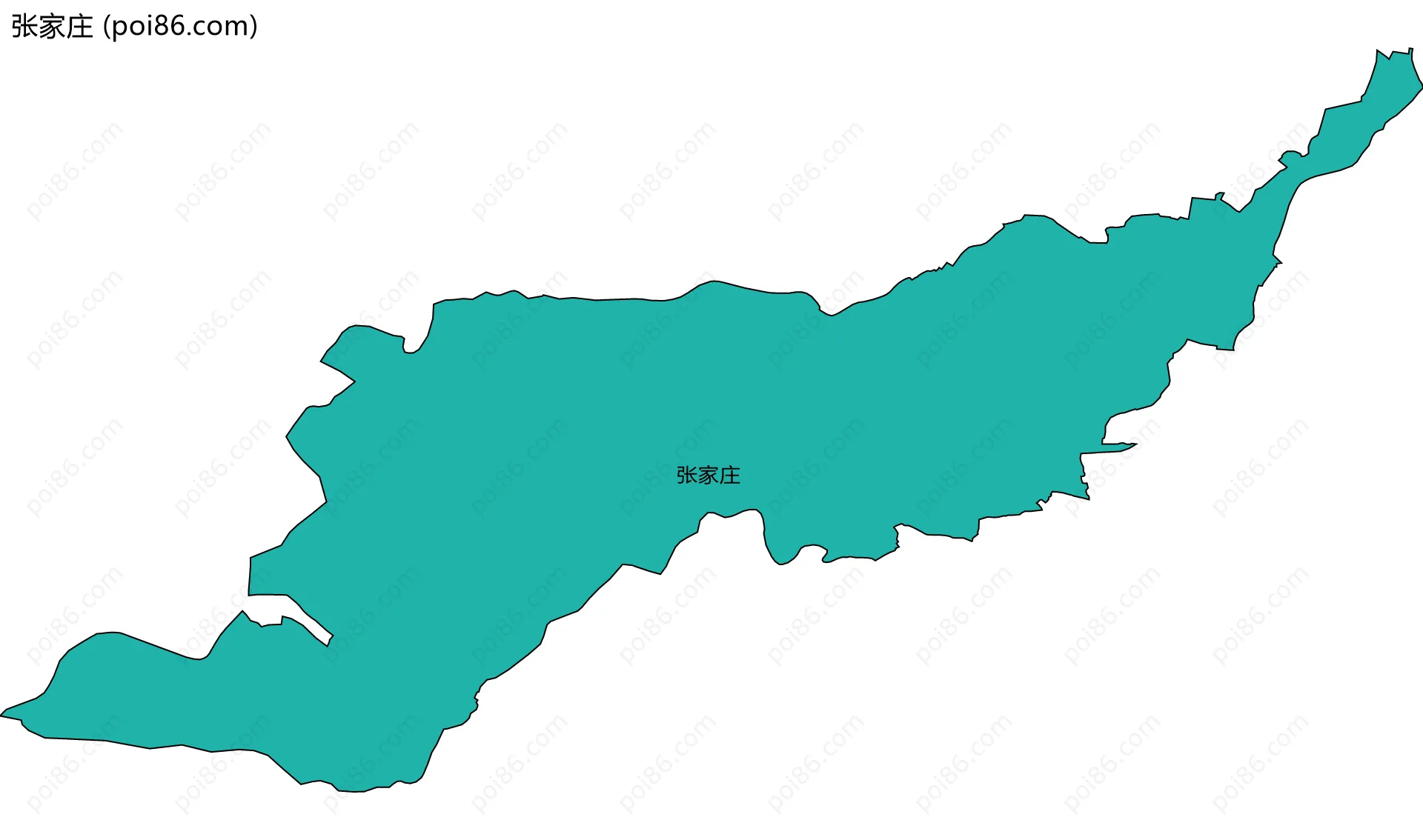 张家庄边界地图