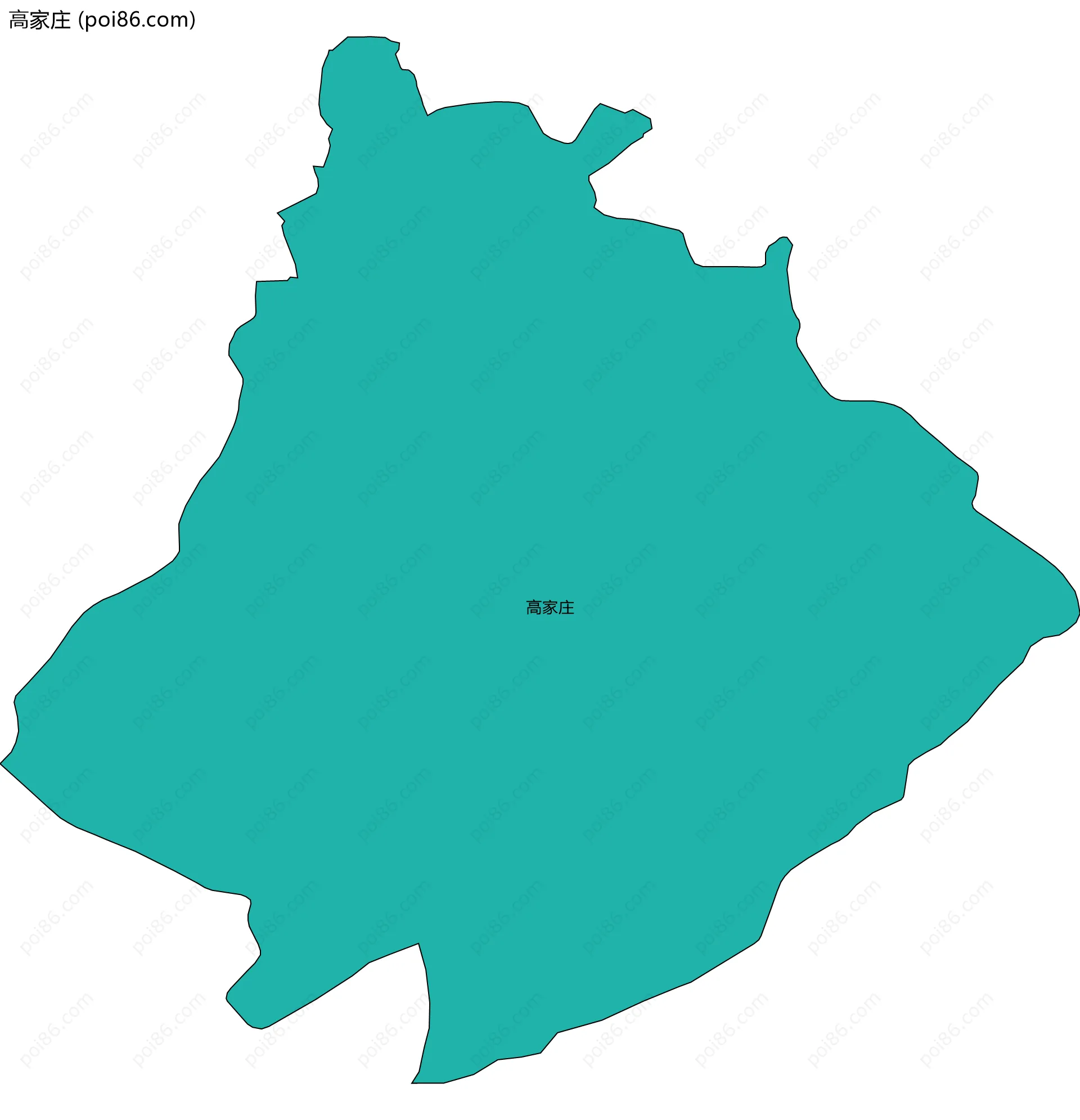 高家庄边界地图