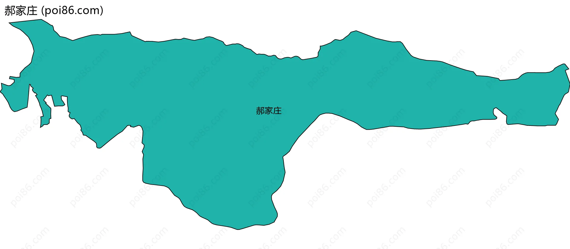 郝家庄边界地图