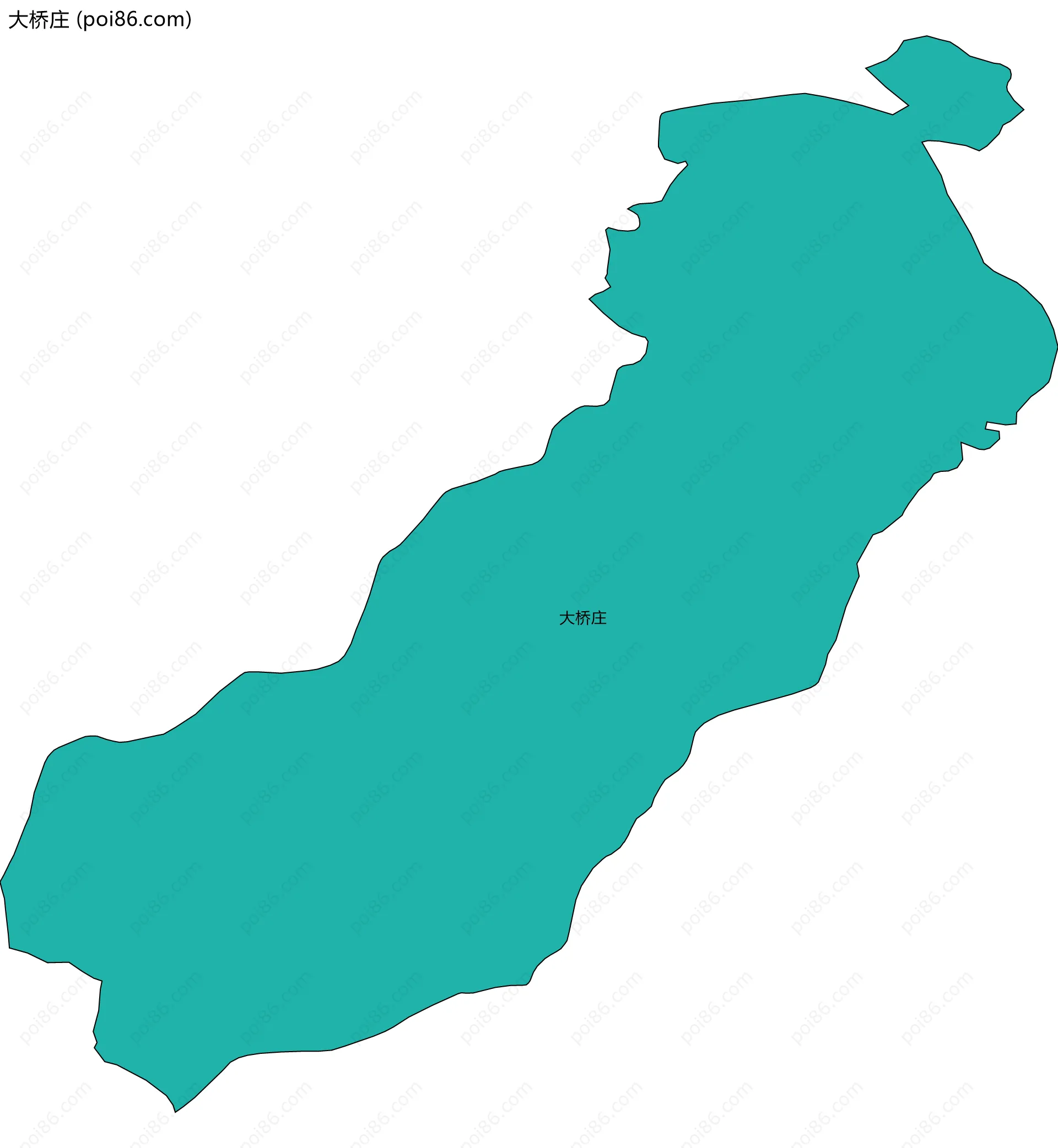 大桥庄边界地图