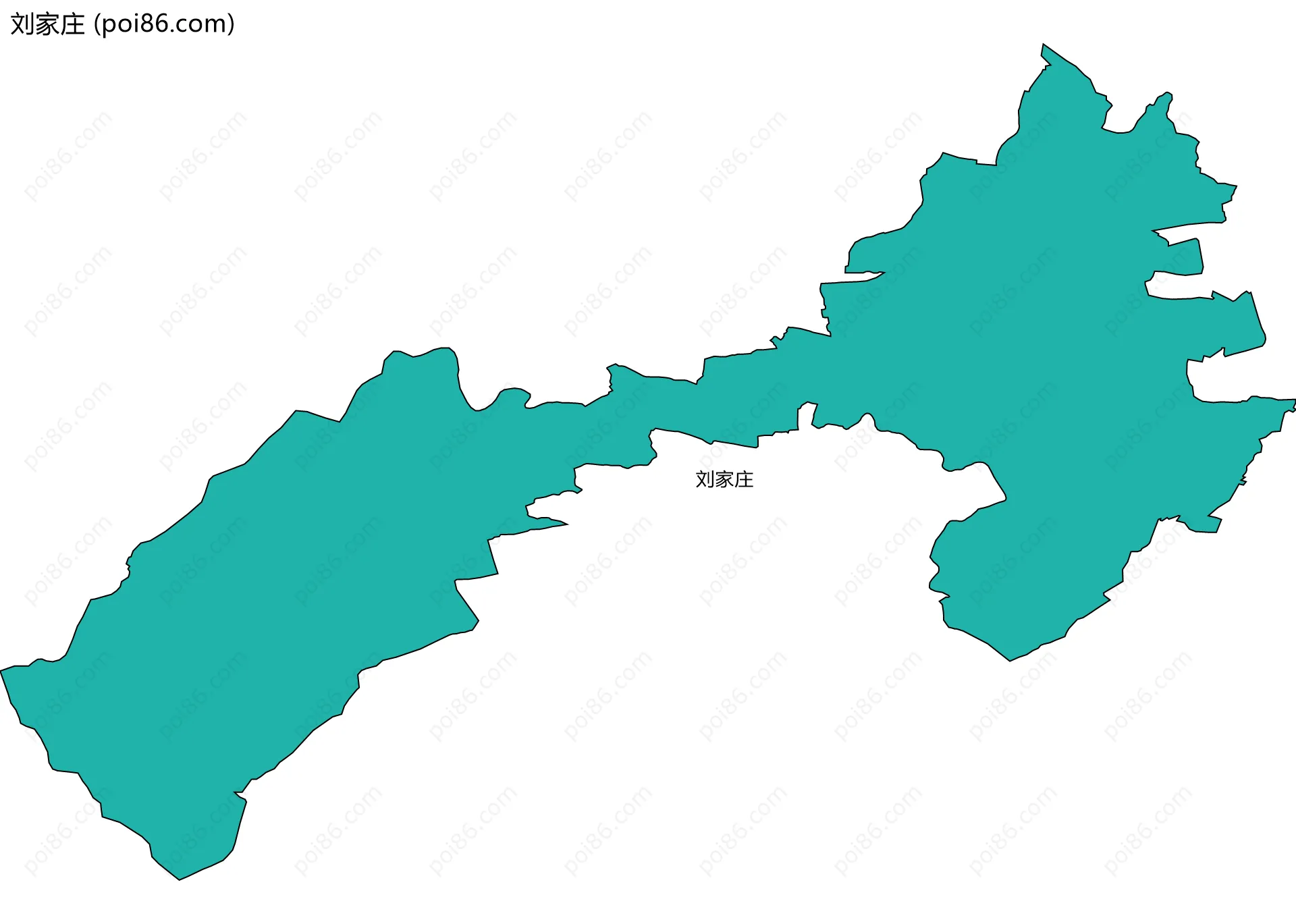 刘家庄边界地图