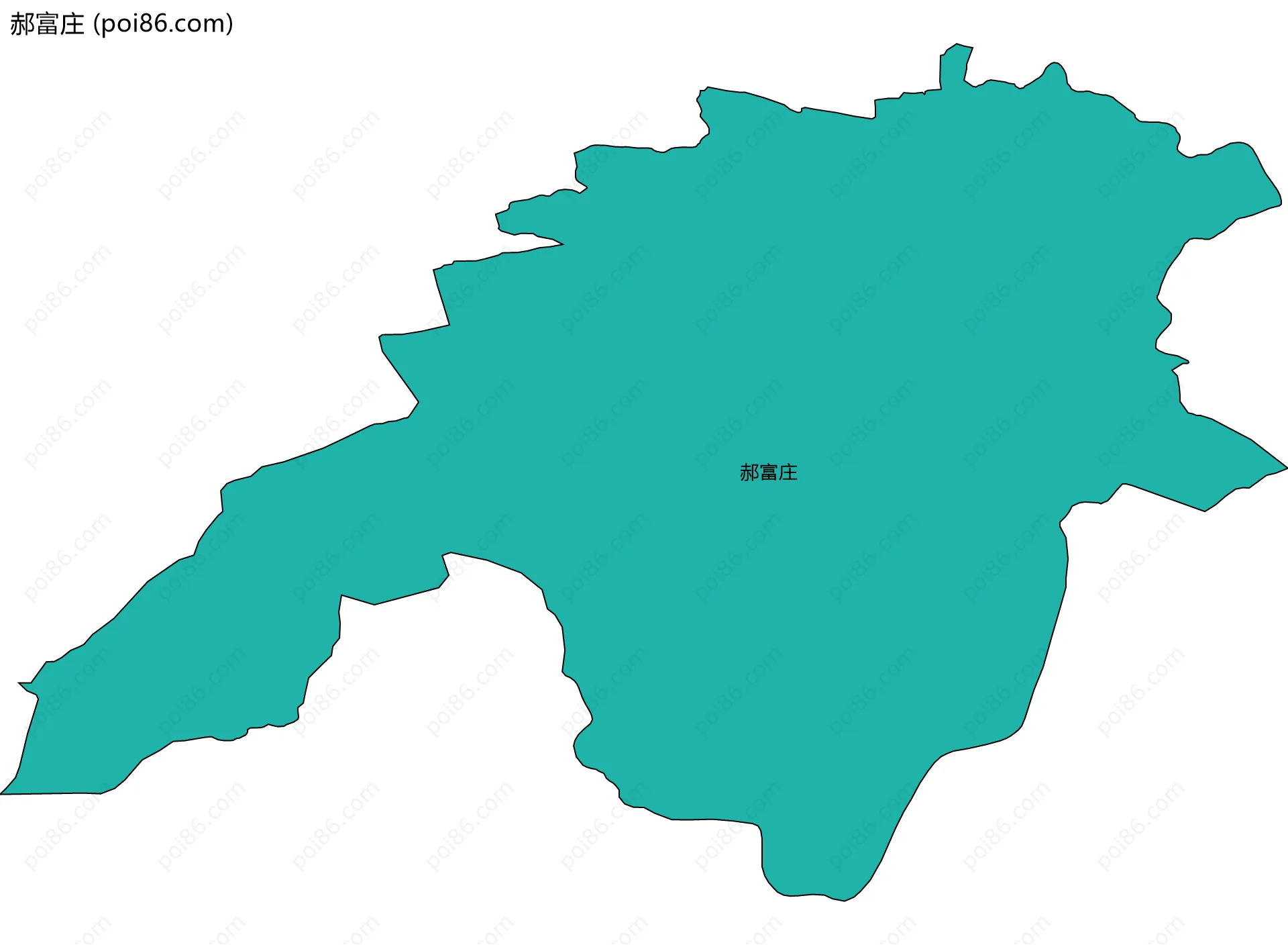 郝富庄边界地图