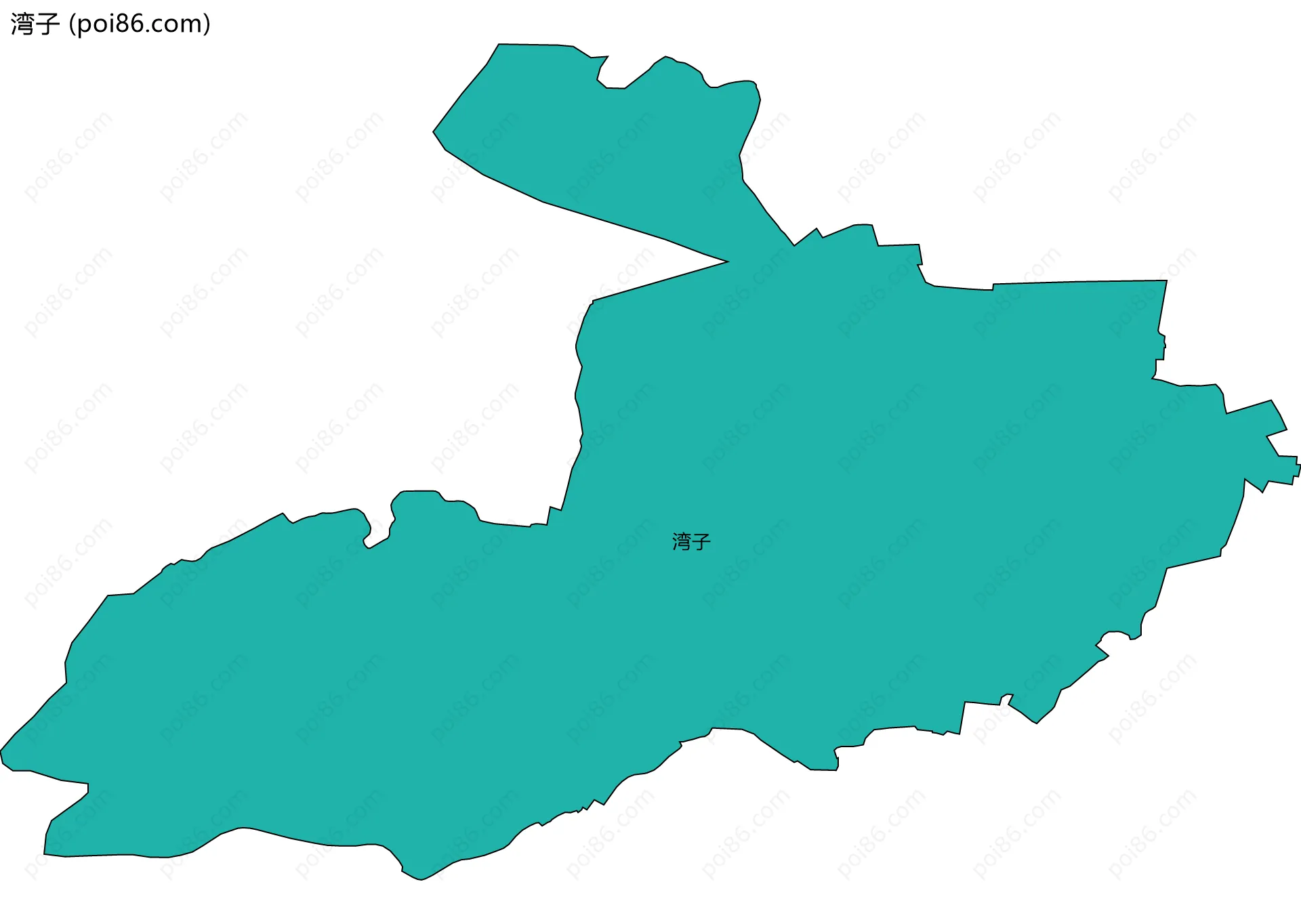 湾子边界地图