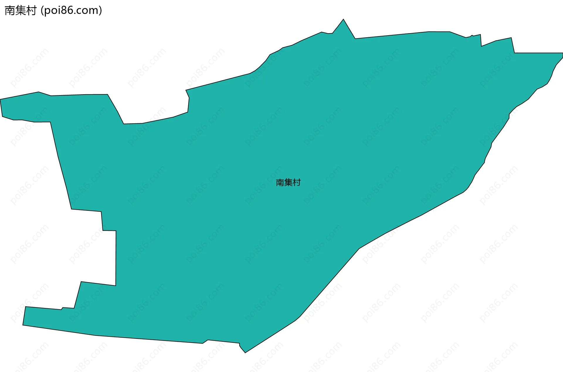 南集村边界地图