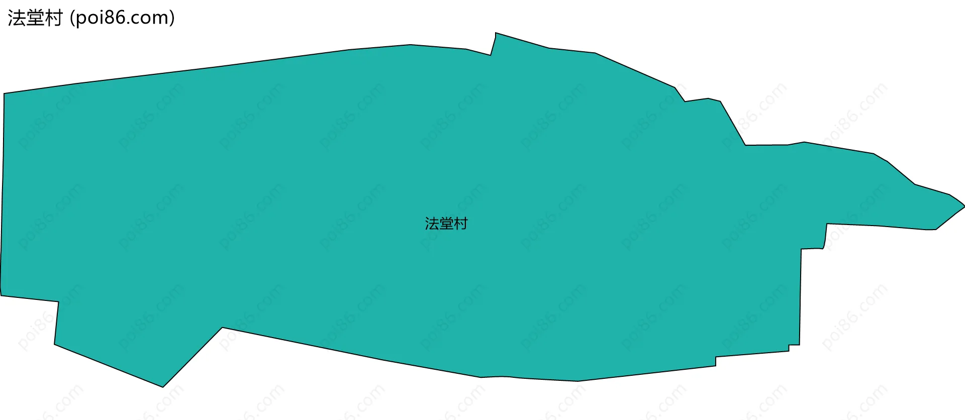 法堂村边界地图