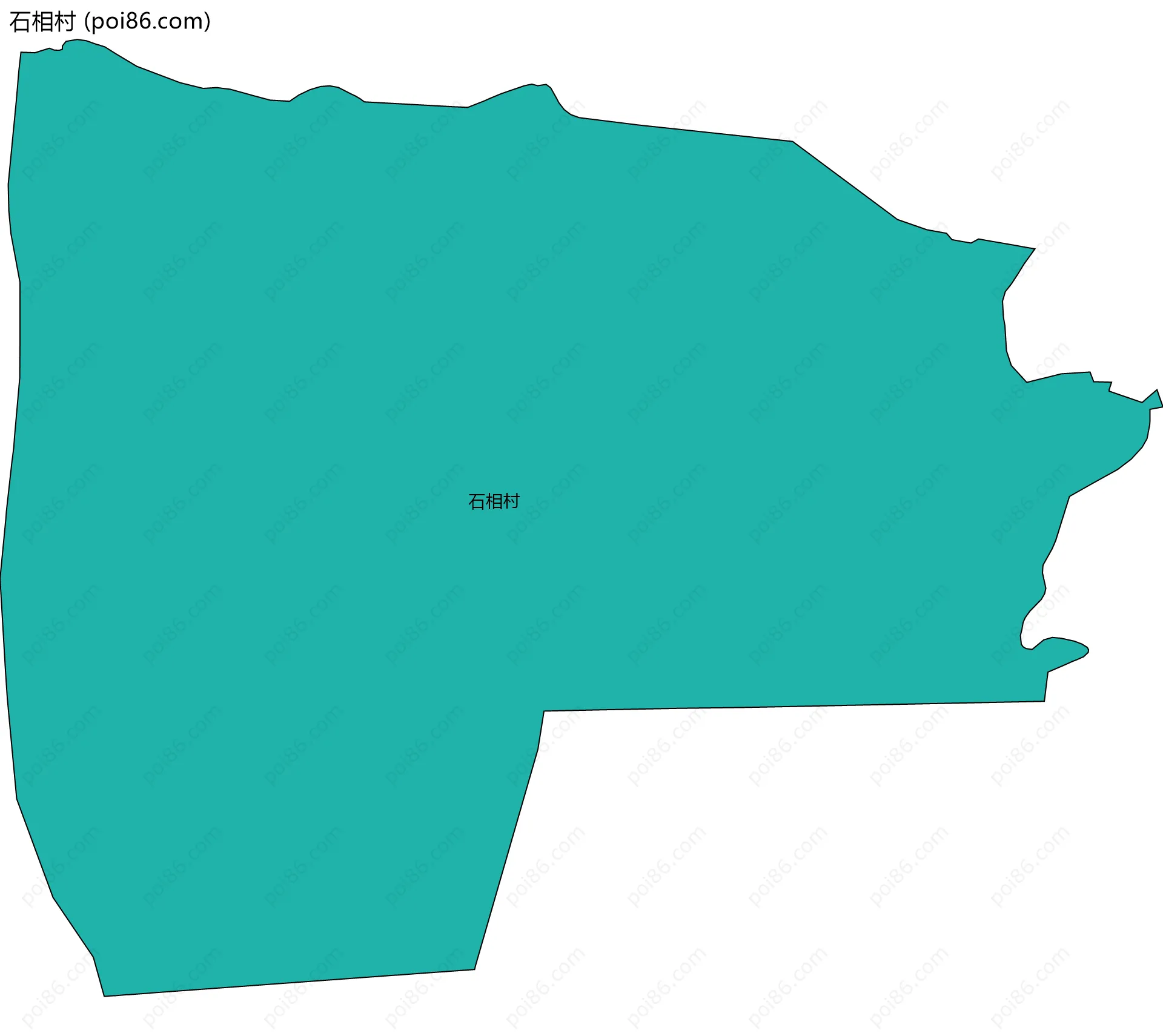 石相村边界地图