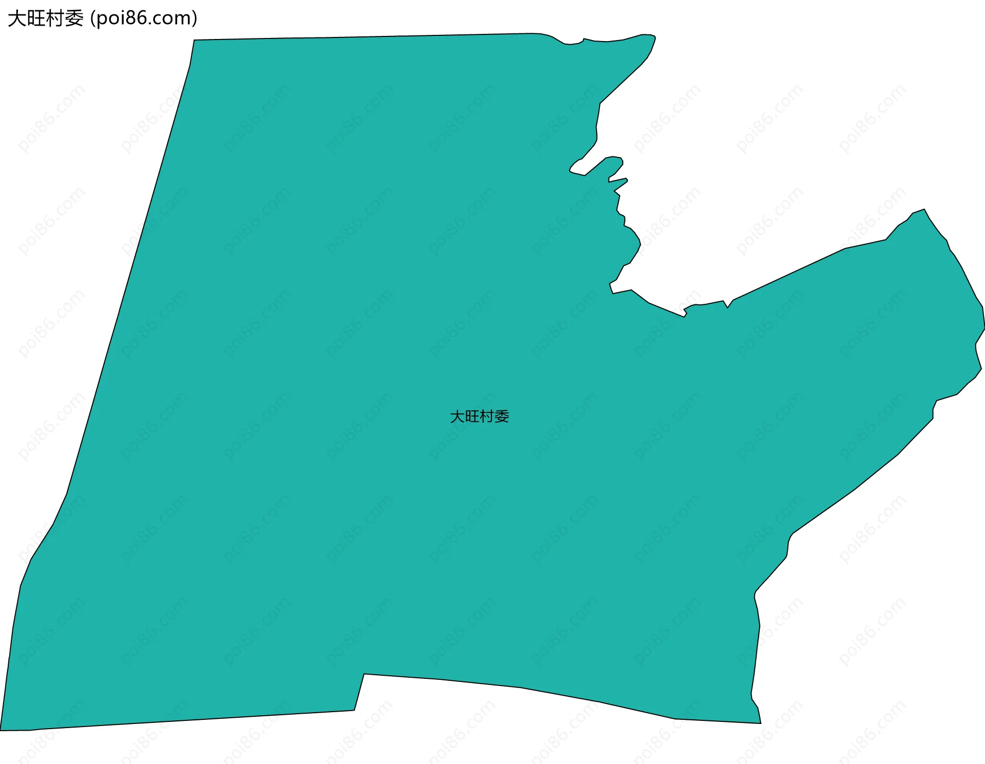 大旺村委边界地图