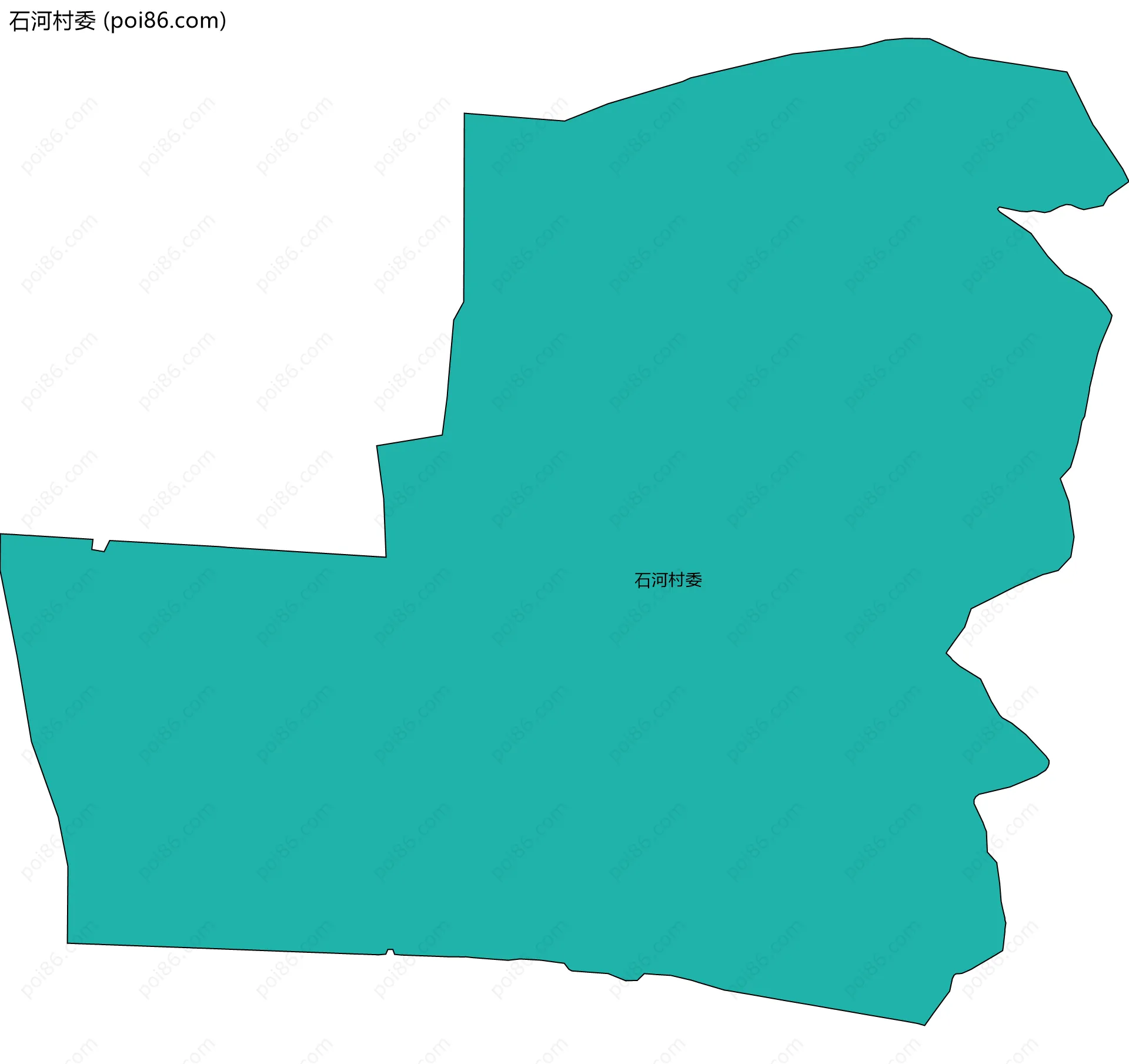 石河村委边界地图