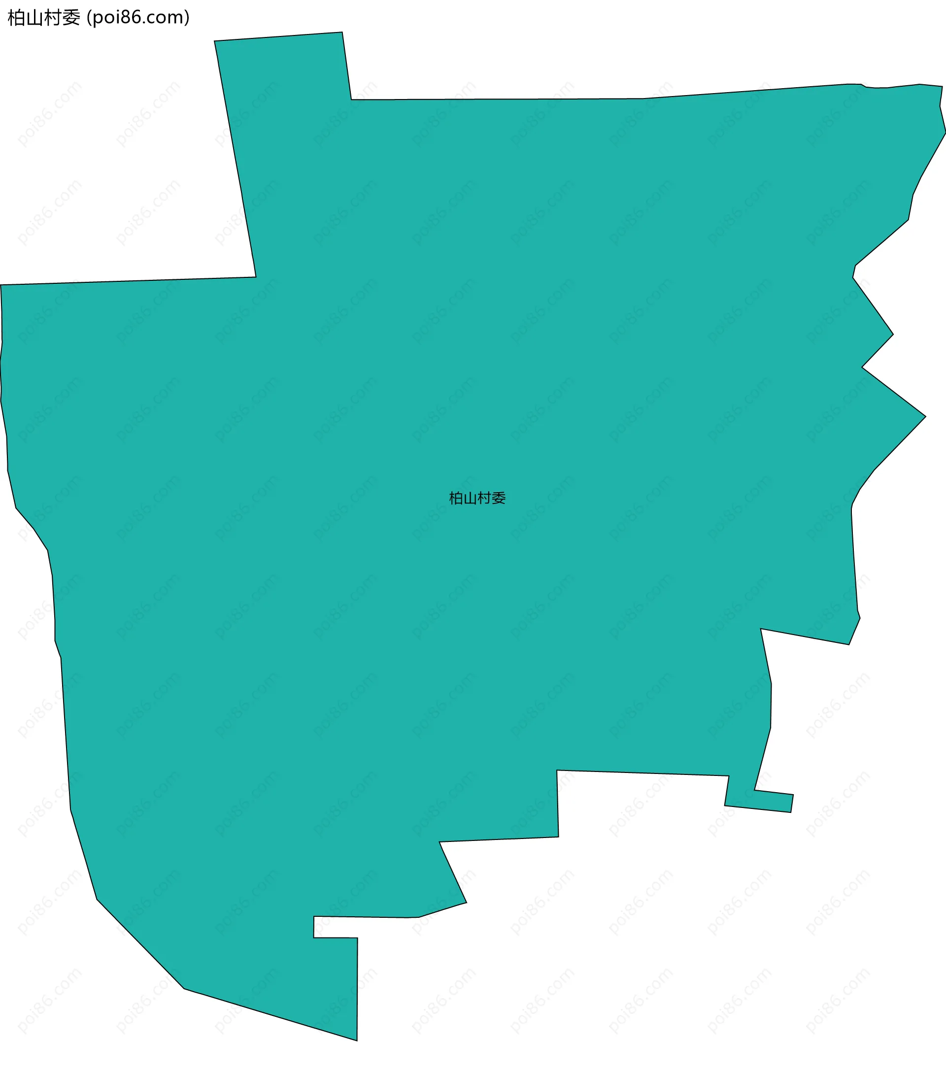 柏山村委边界地图