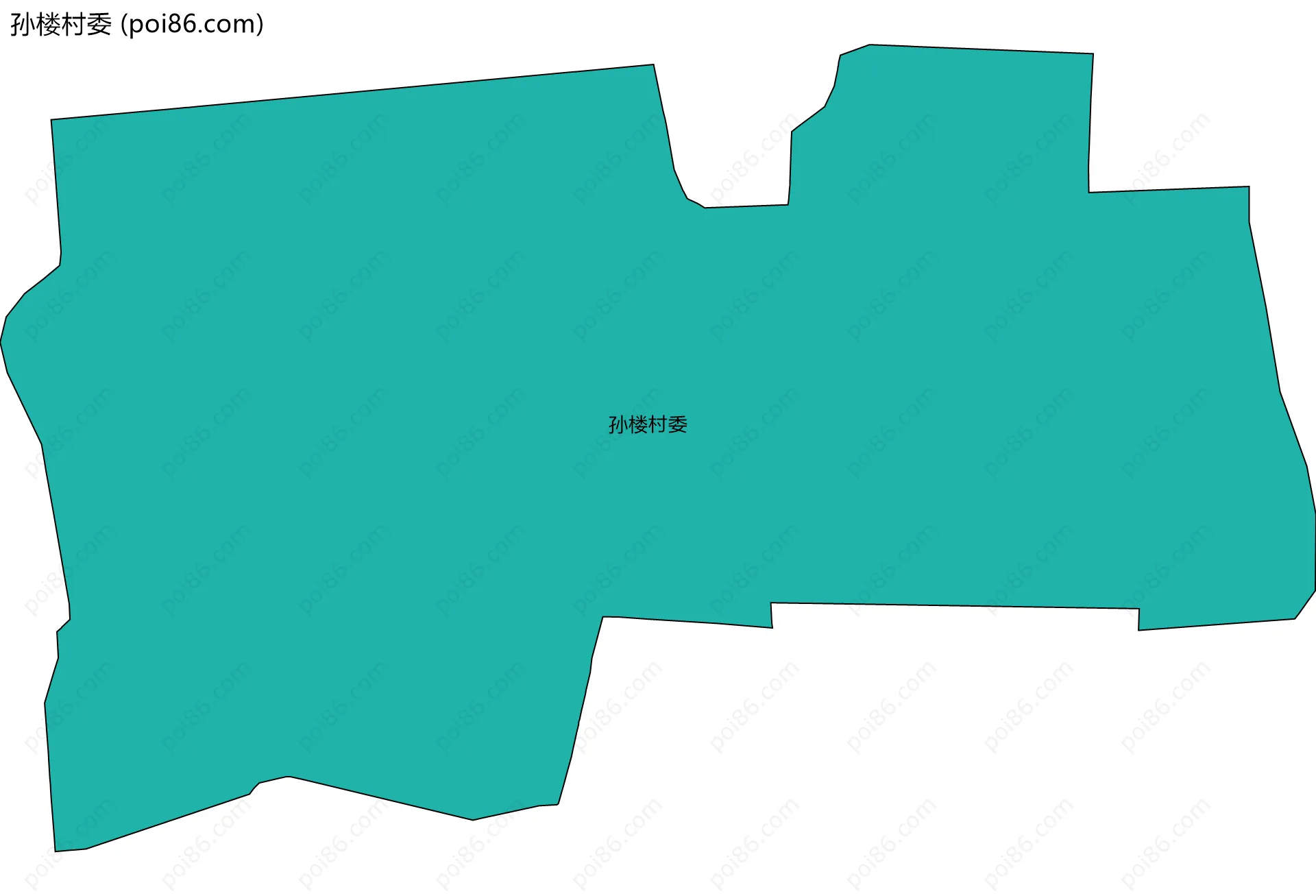 孙楼村委边界地图