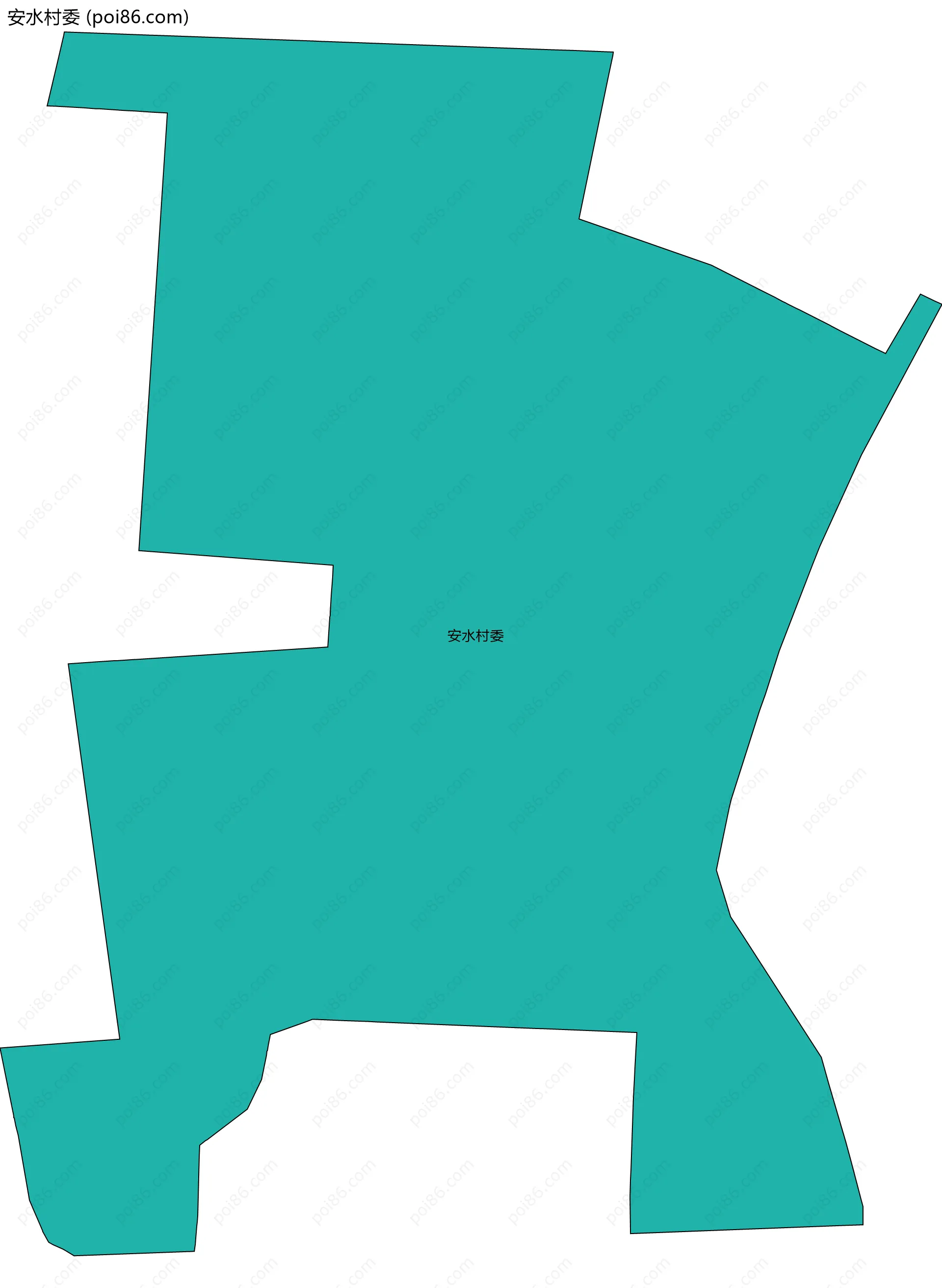 安水村委边界地图