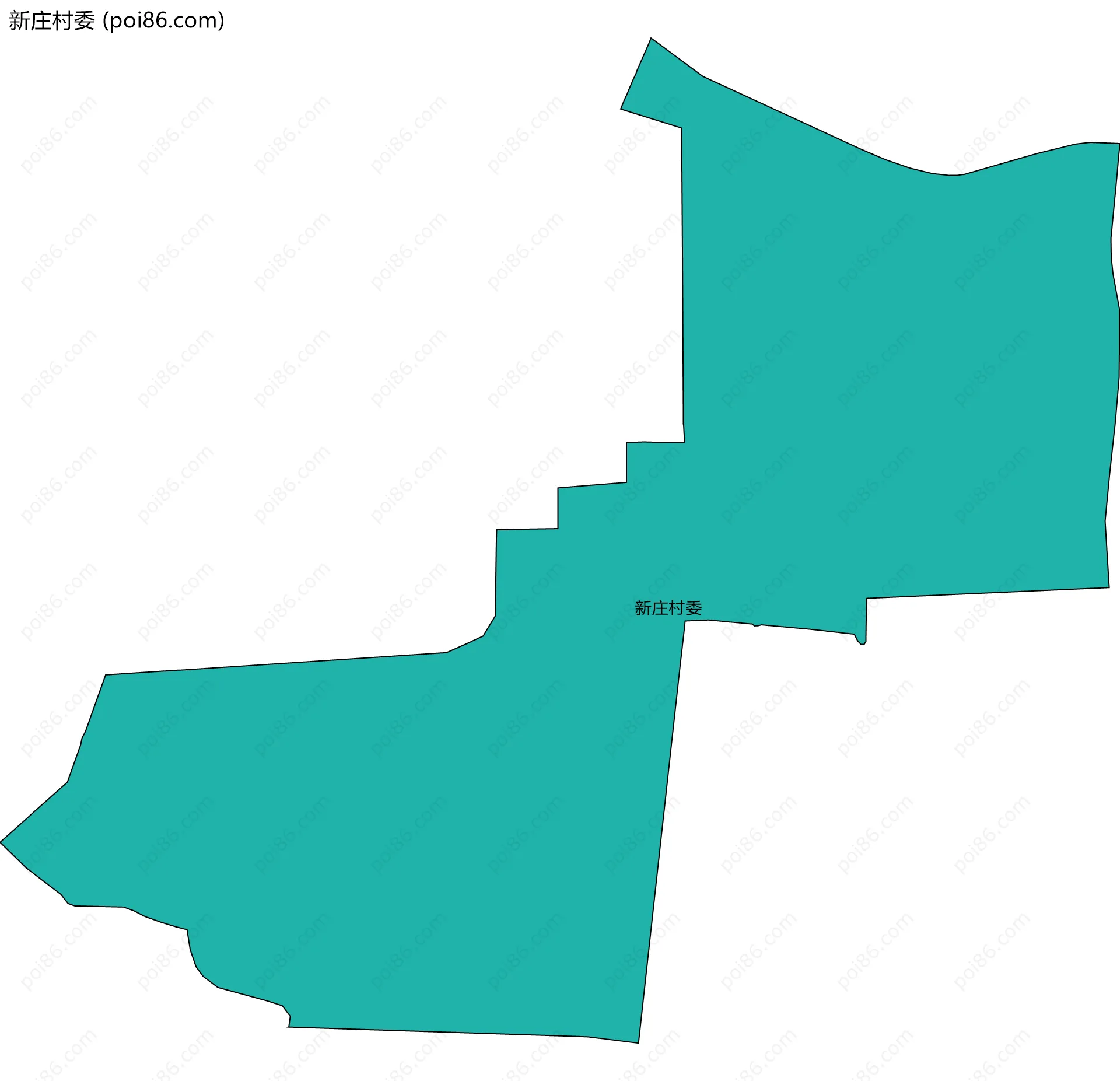 新庄村委边界地图