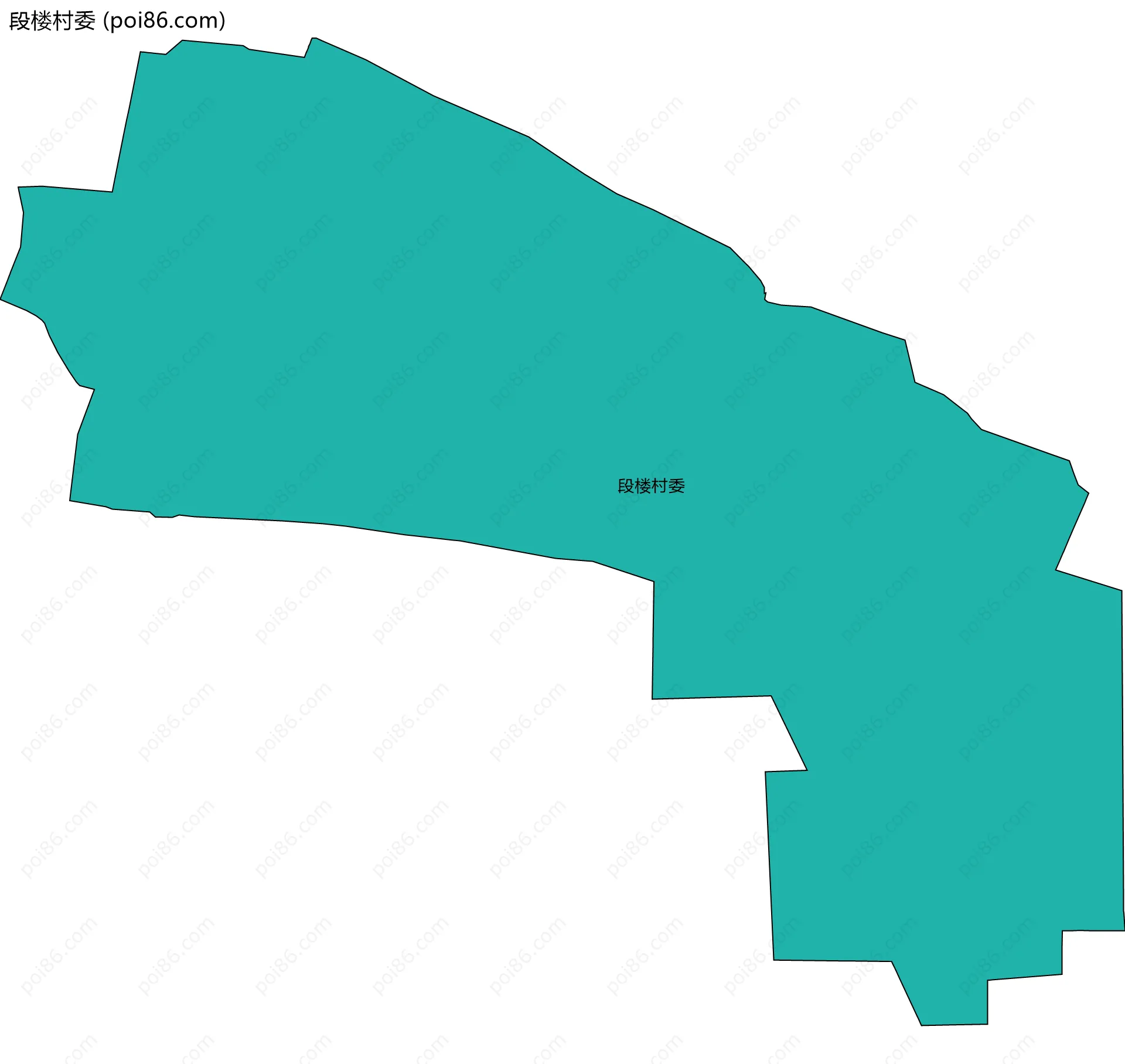 段楼村委边界地图