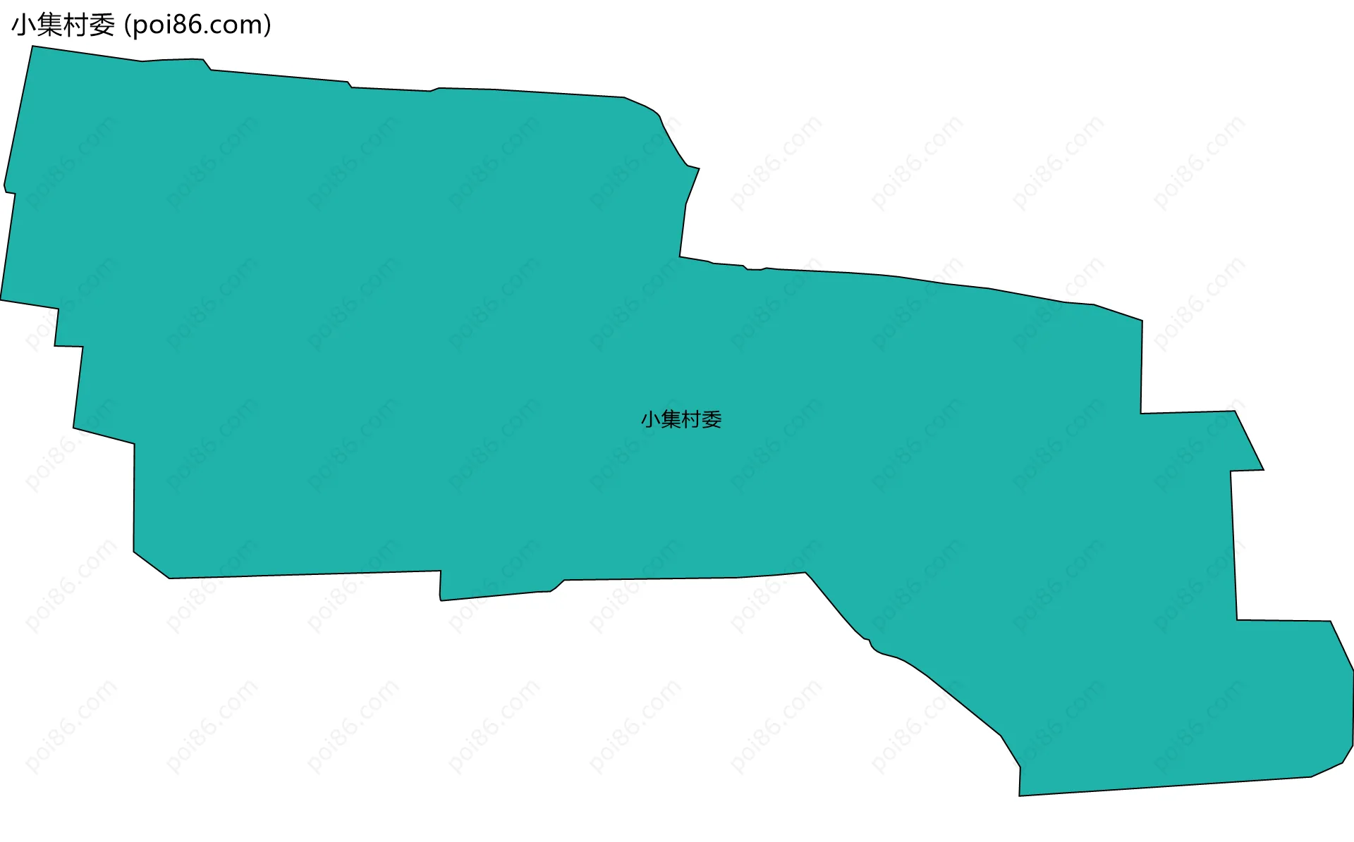 小集村委边界地图