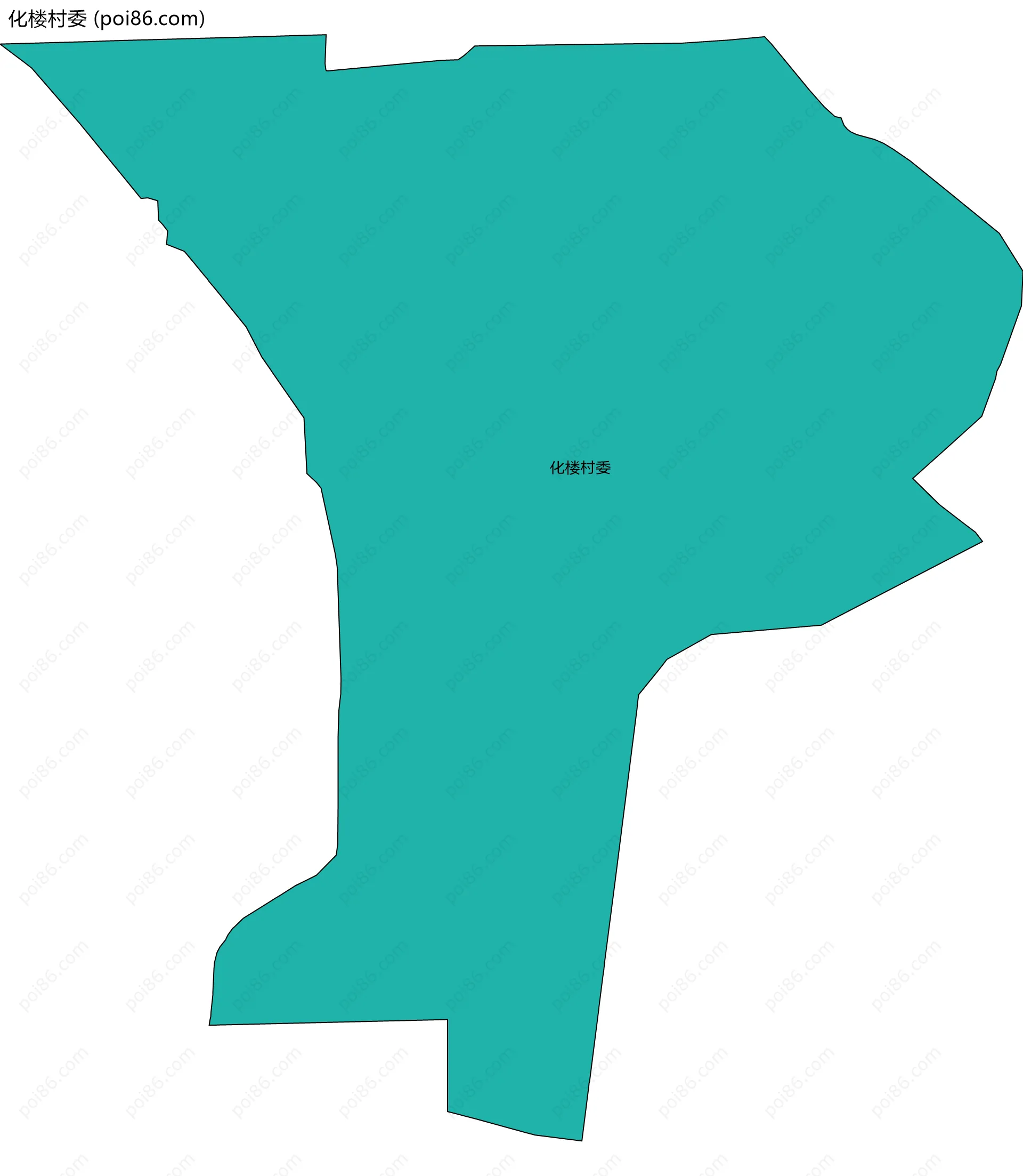 化楼村委边界地图