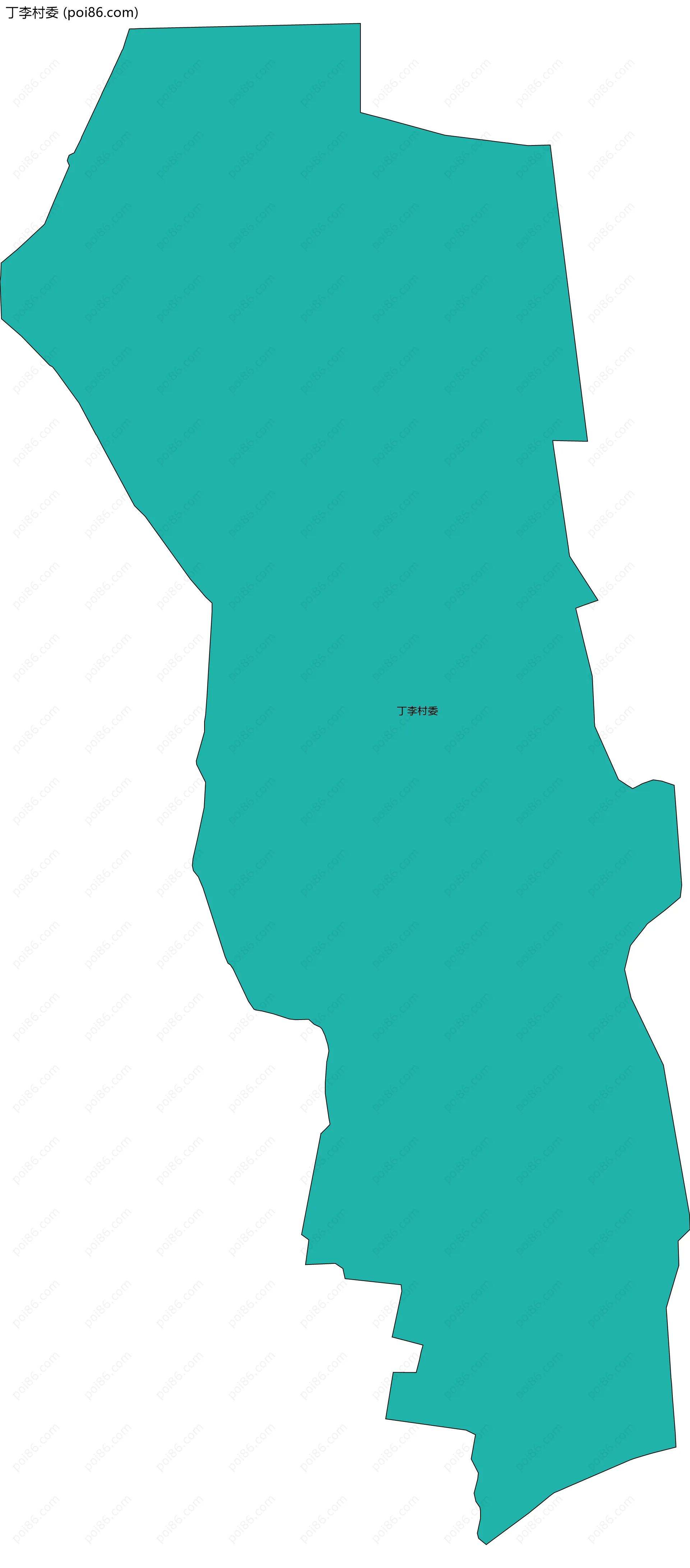 丁李村委边界地图