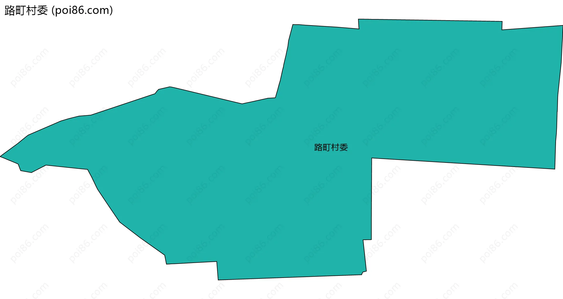 路町村委边界地图