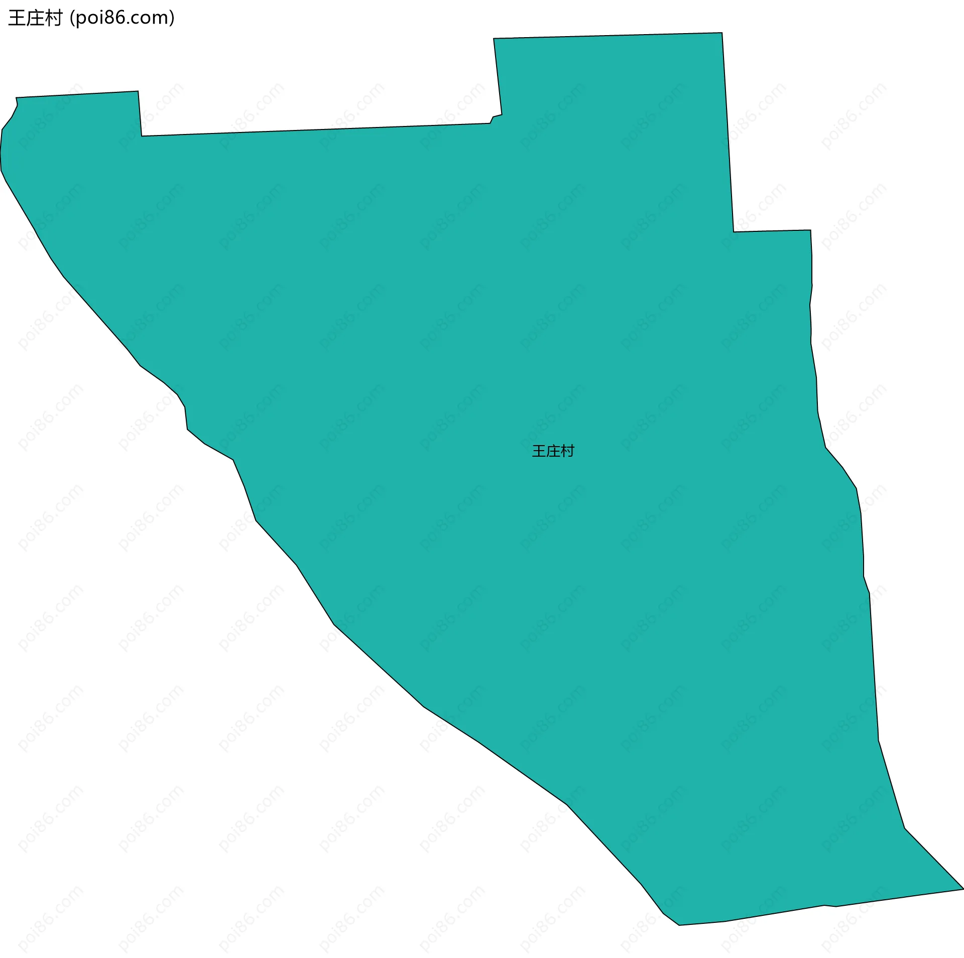 王庄村边界地图
