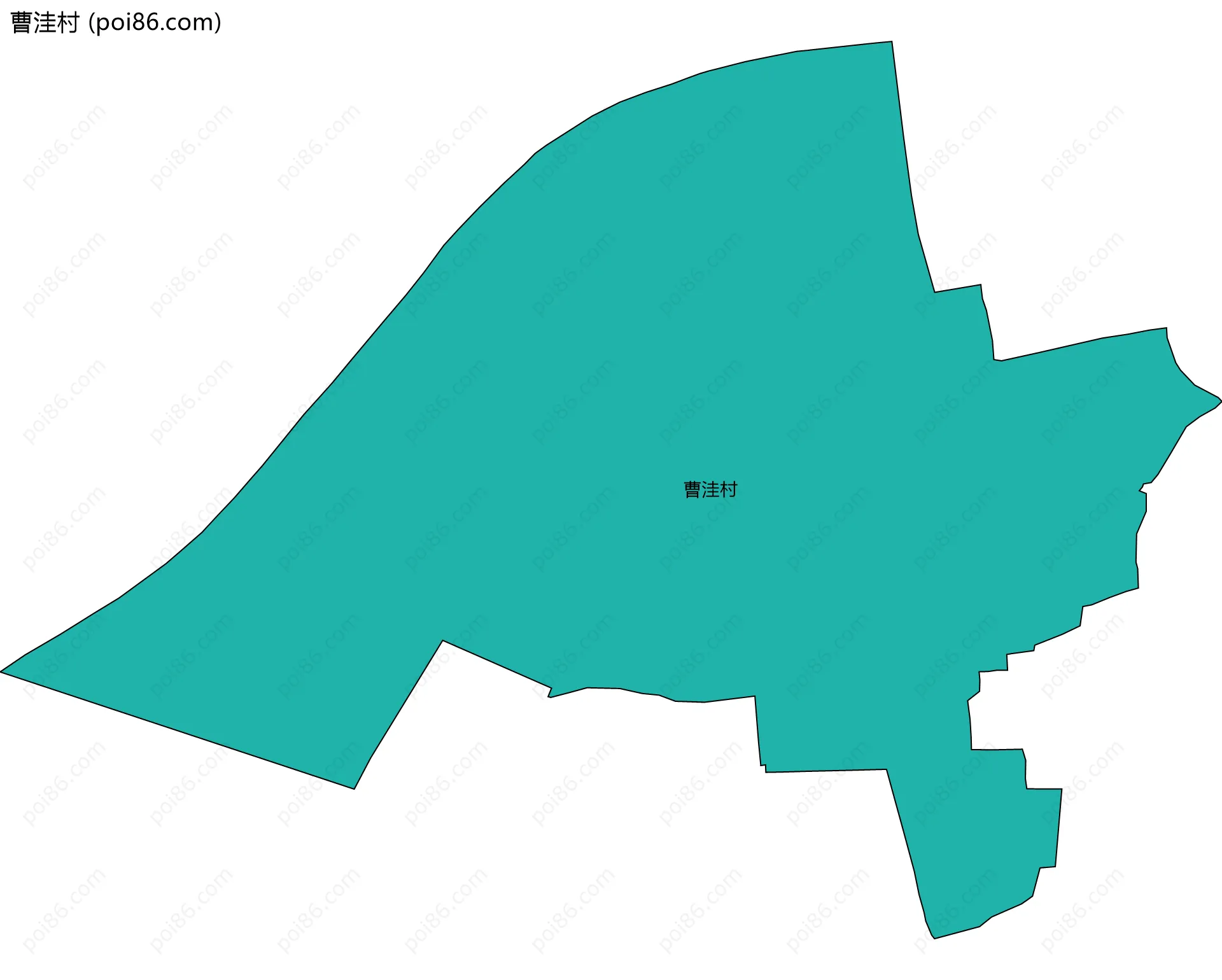 曹洼村边界地图