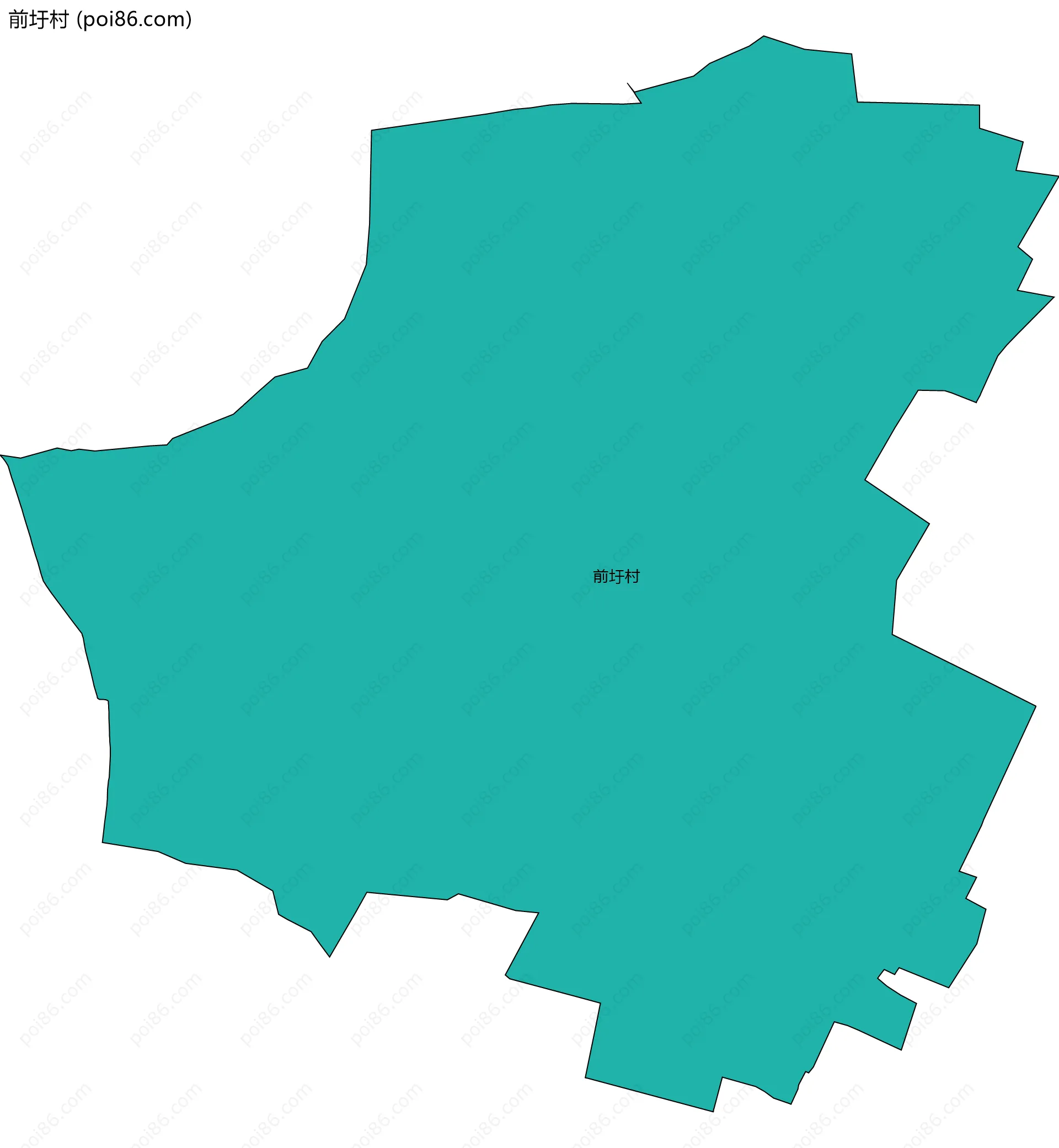 前圩村边界地图