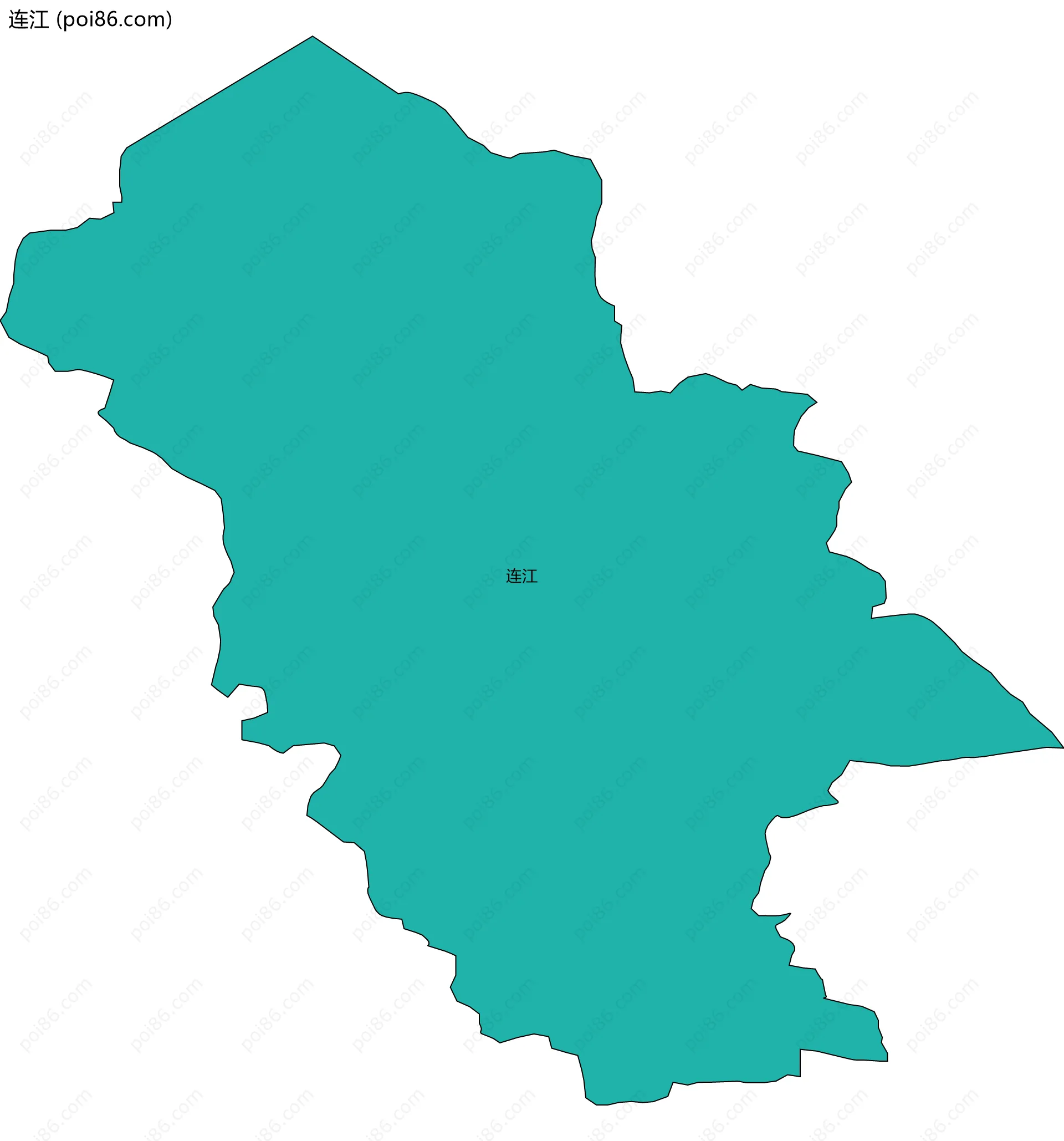 连江边界地图