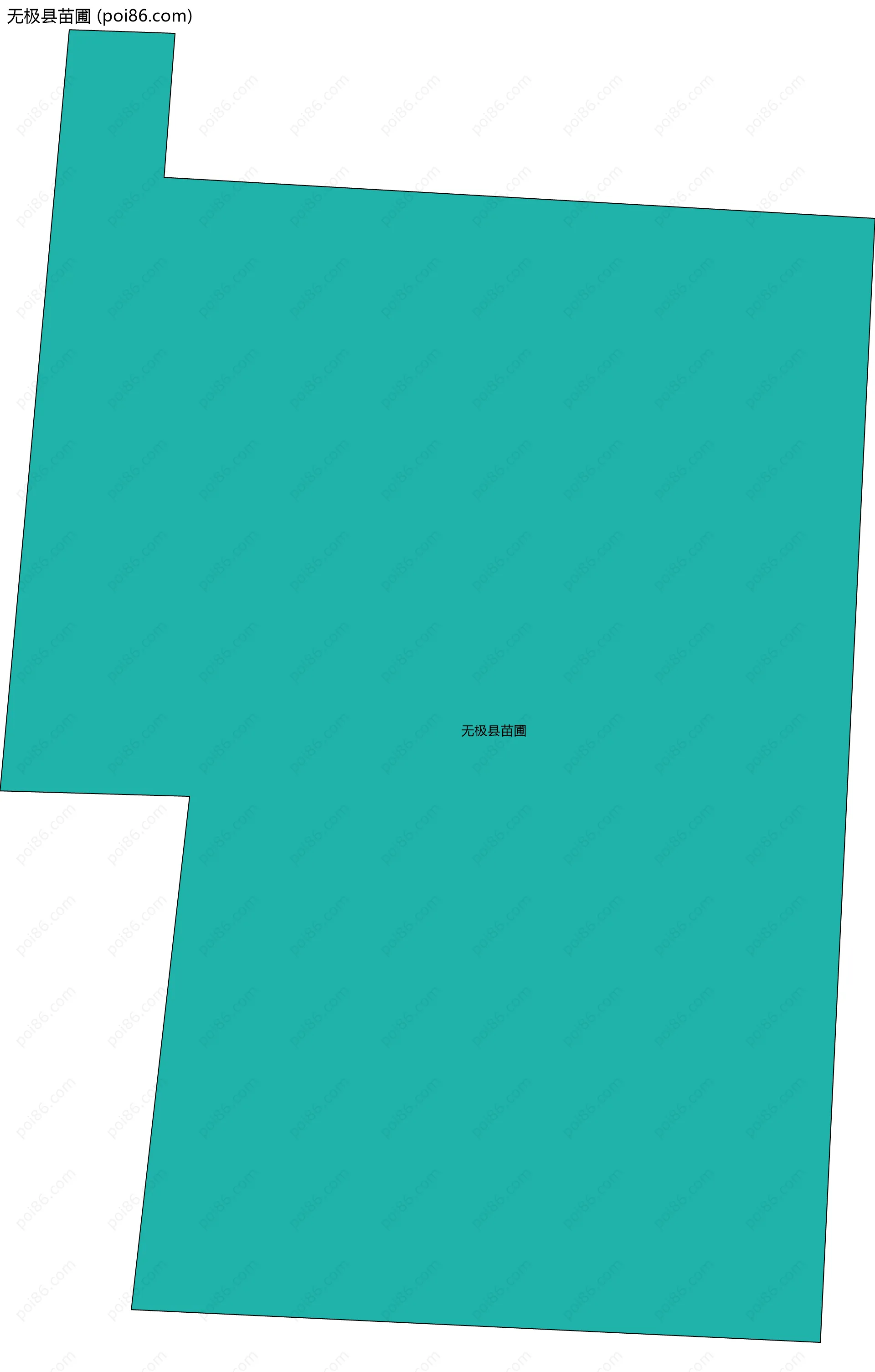 无极县苗圃边界地图