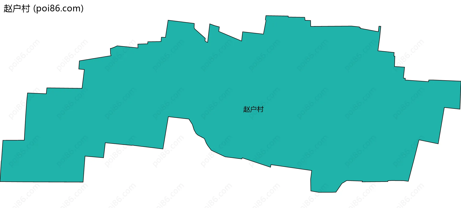 赵户村边界地图