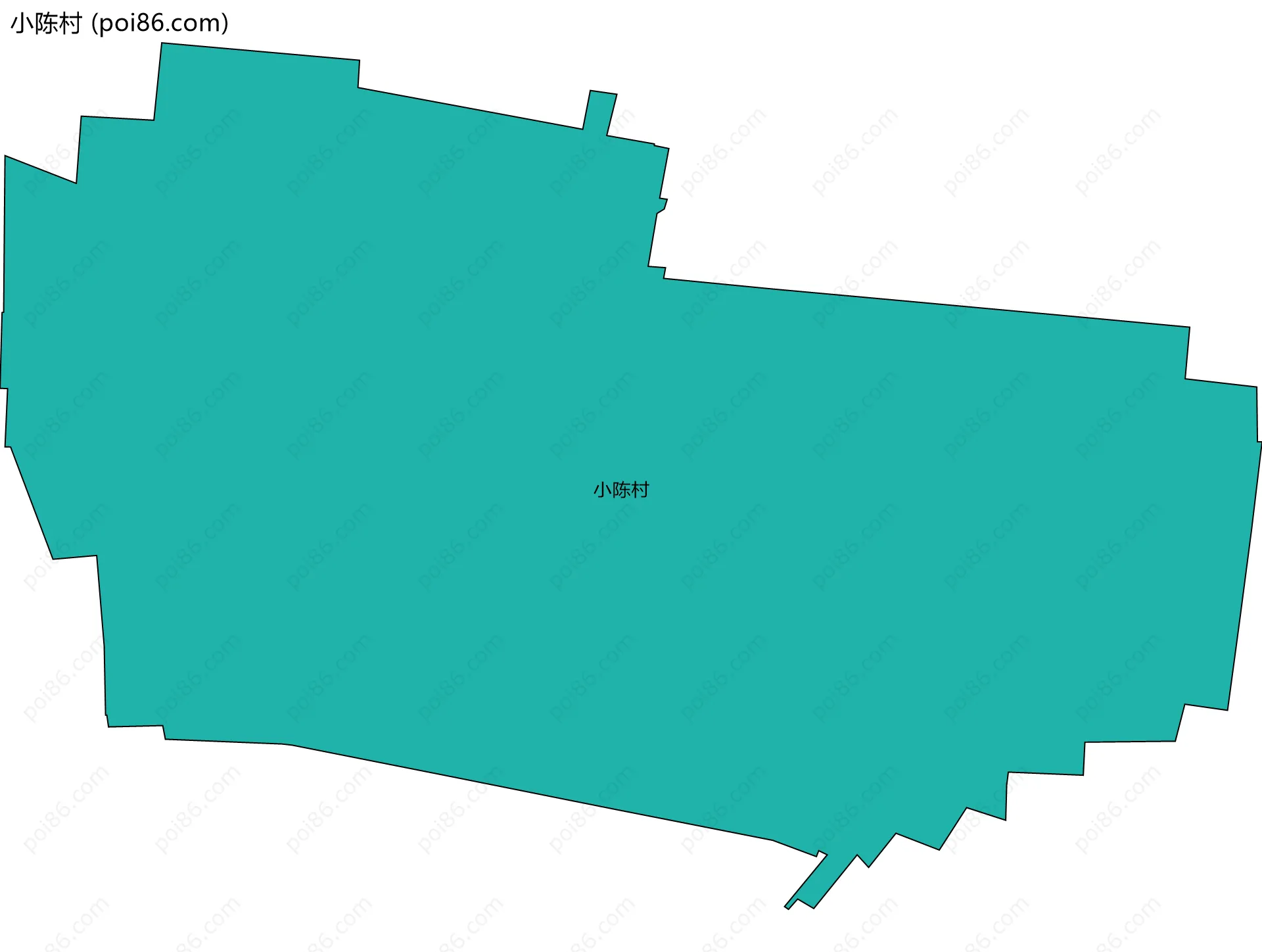 小陈村边界地图