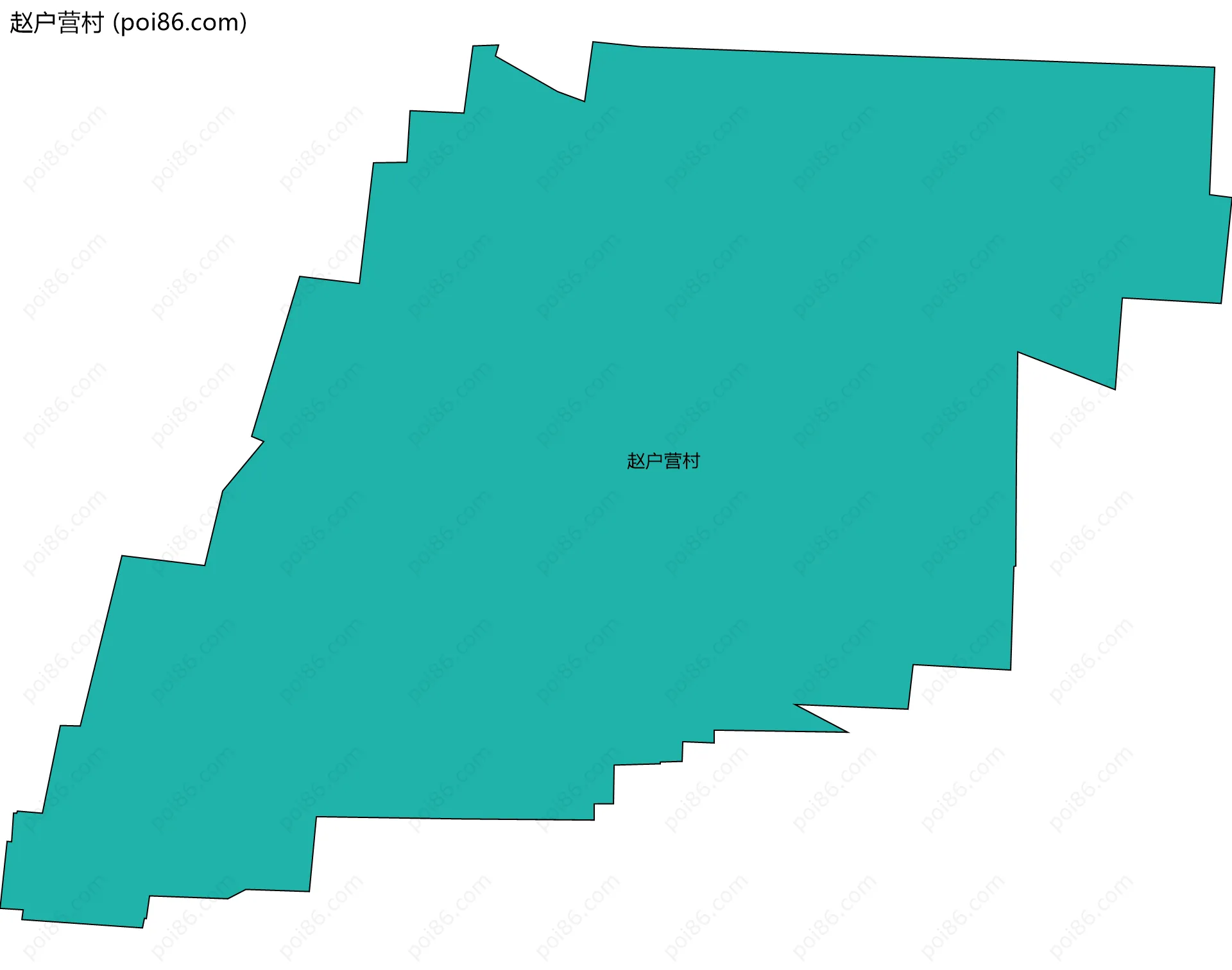 赵户营村边界地图