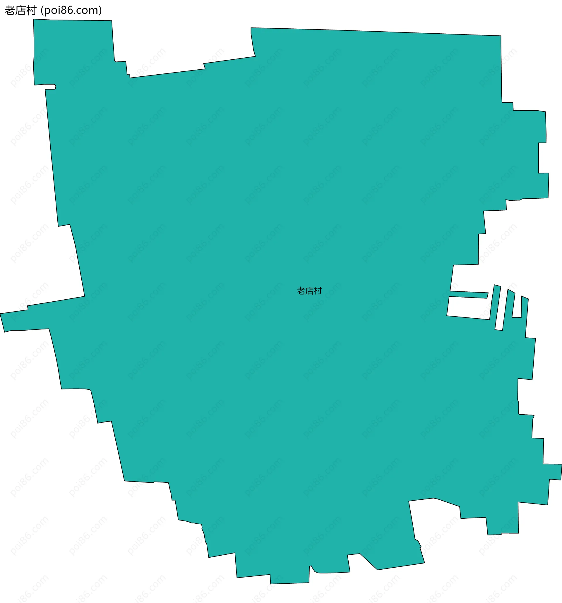老店村边界地图