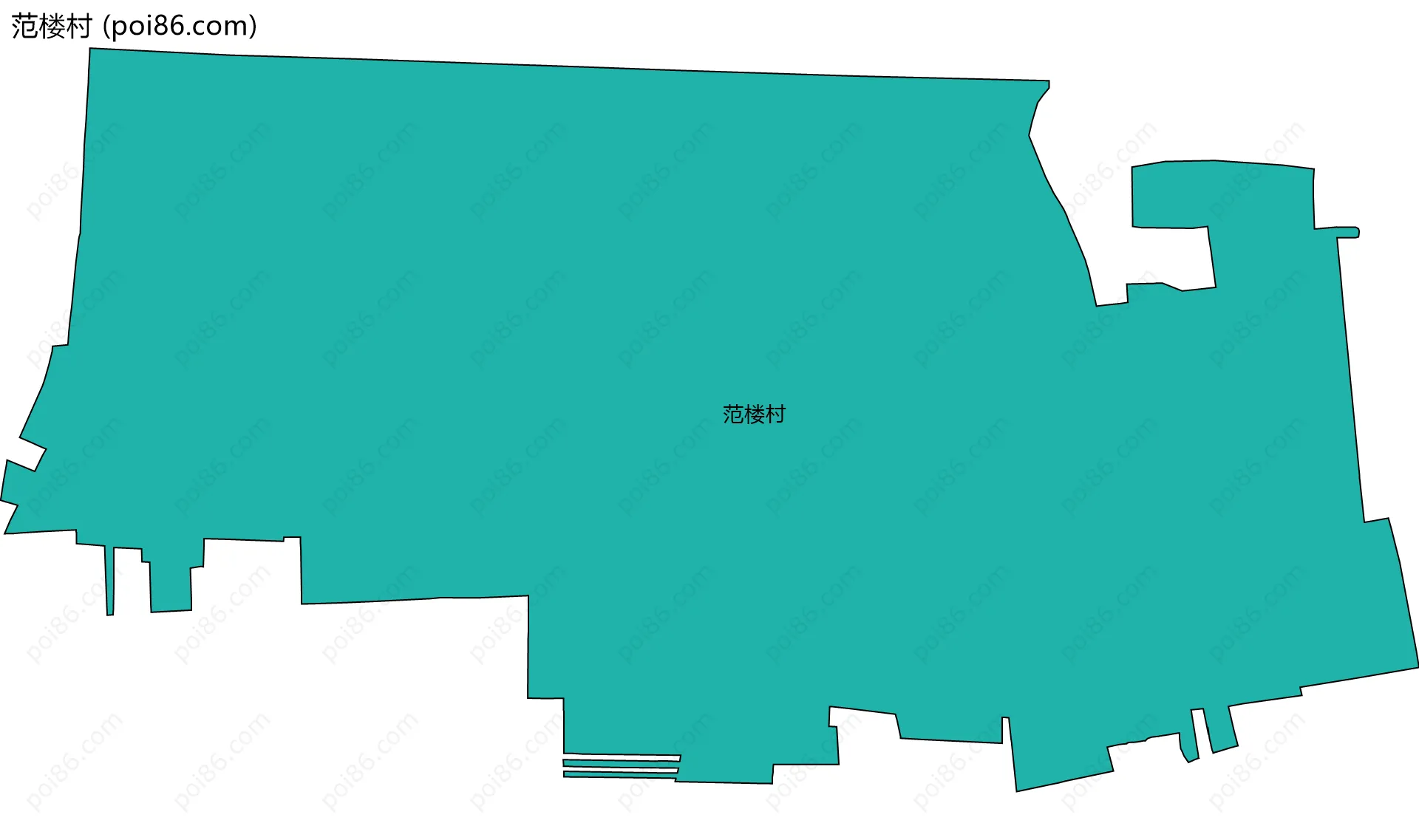 范楼村边界地图