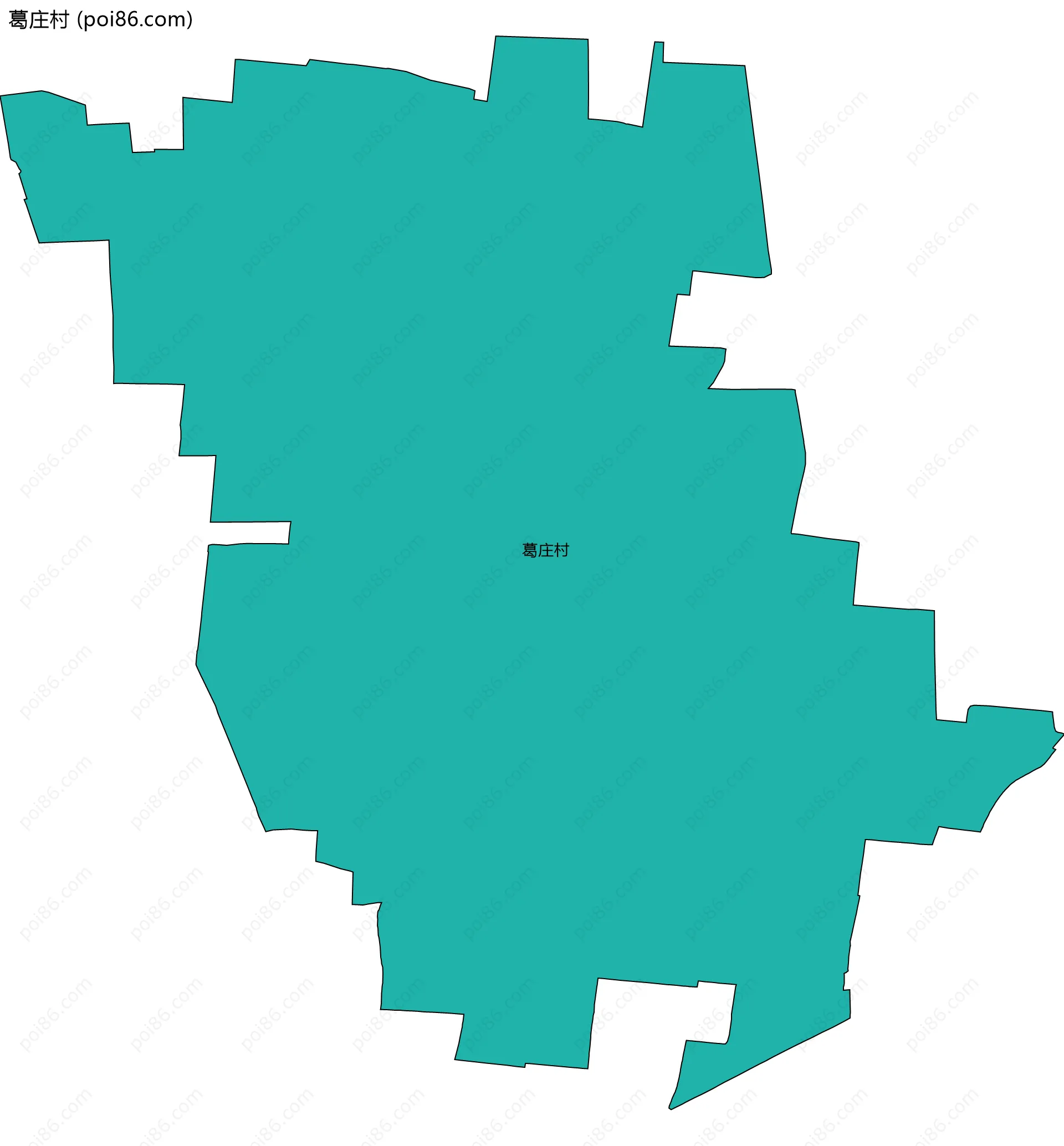 葛庄村边界地图