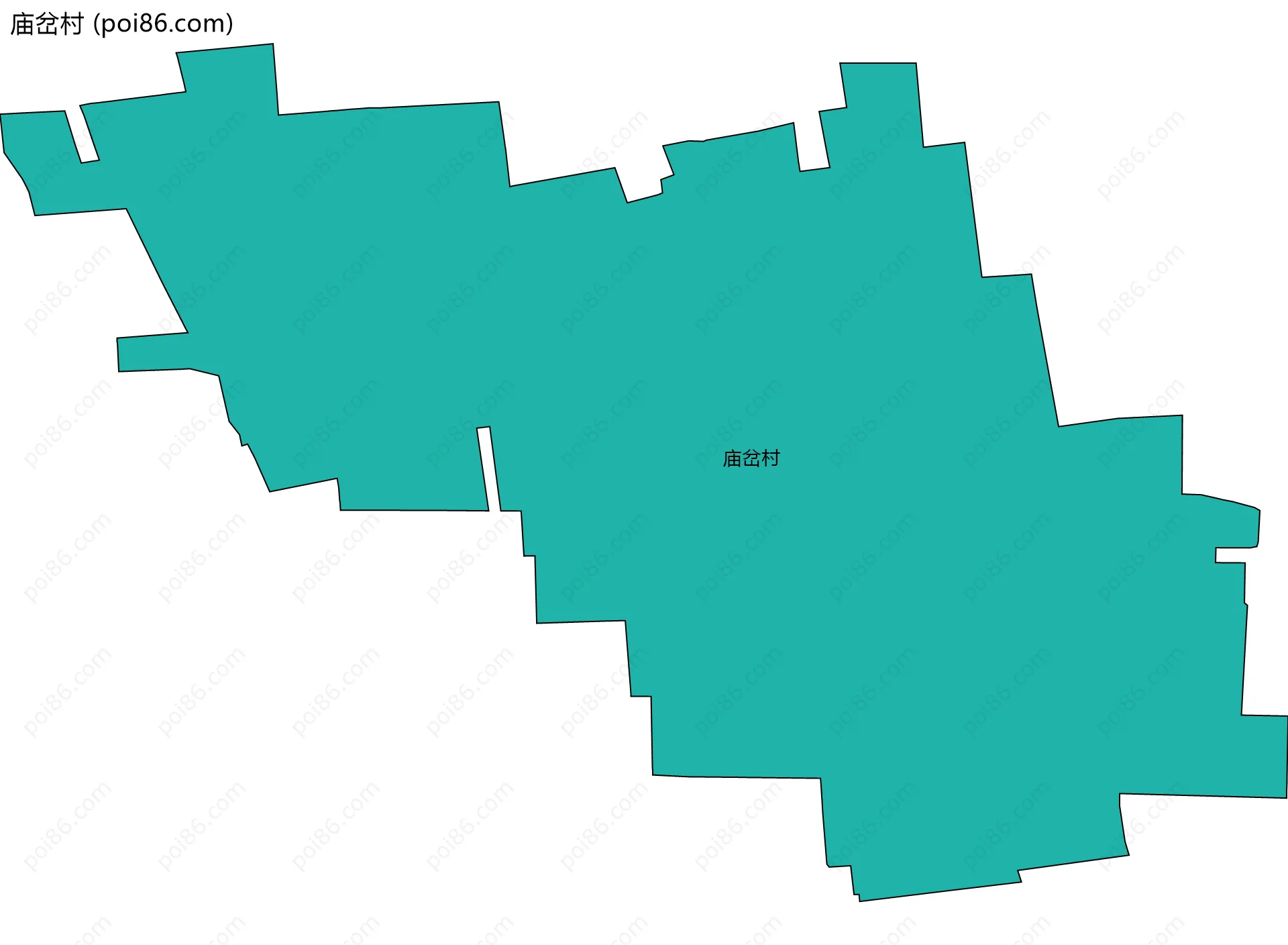 庙岔村边界地图