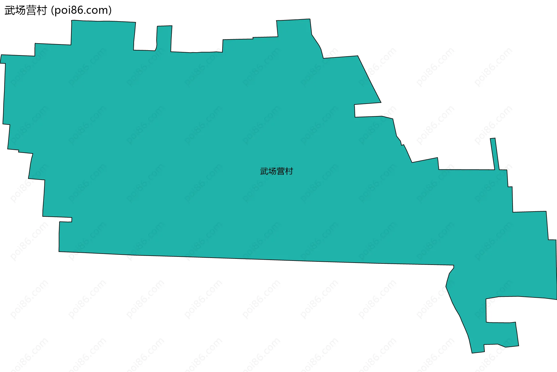 武场营村边界地图