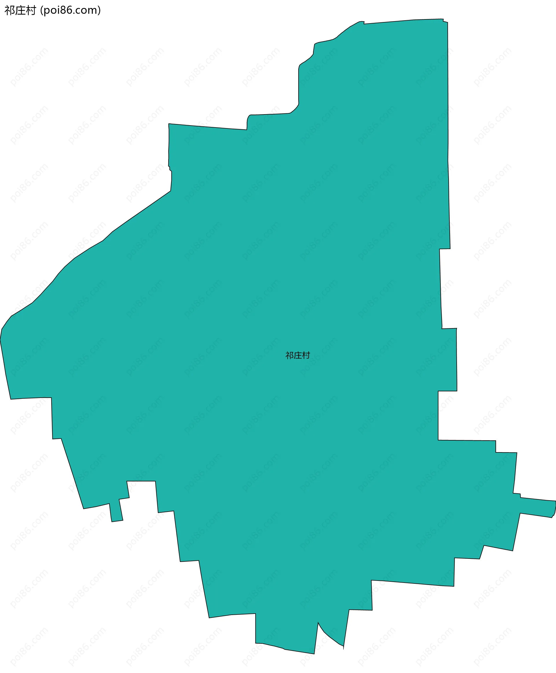 祁庄村边界地图